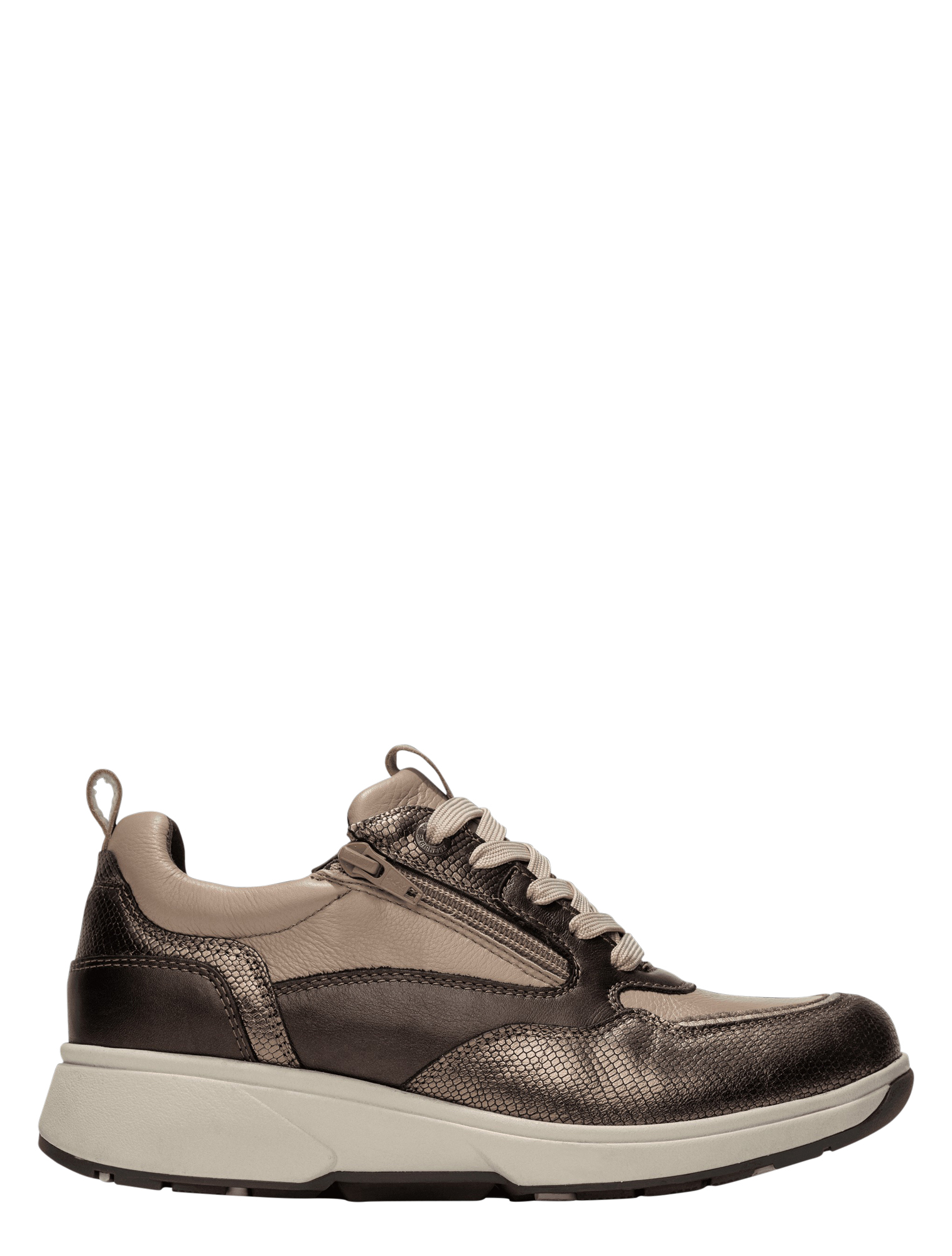 Xsensible - 30215.3 530 Taupe Combi H-Wijdte - Dames - Veterschoenen - Casual Veterschoenen - 50492_77_1
