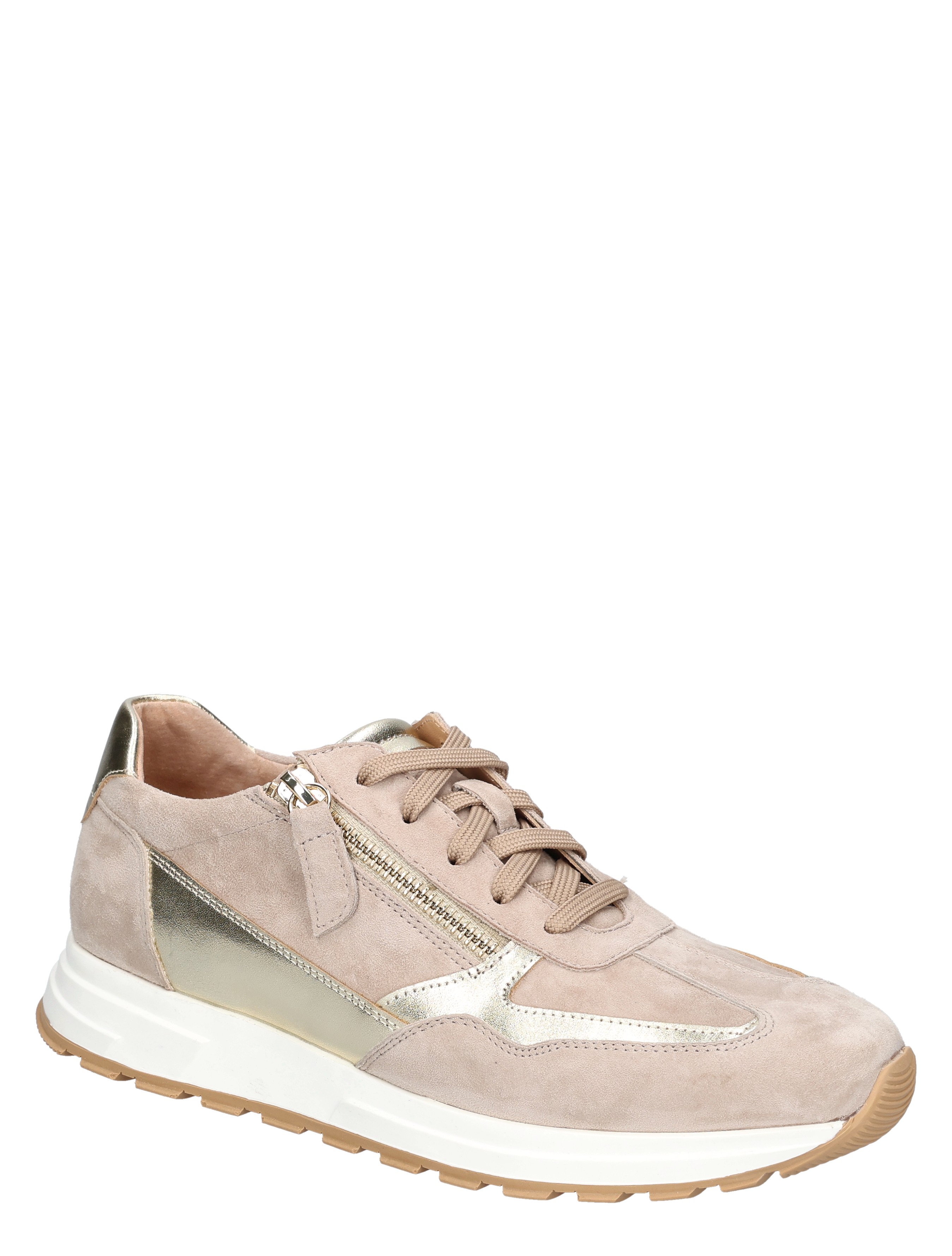 sneaker, suède, rosé, zilver, wafelzool