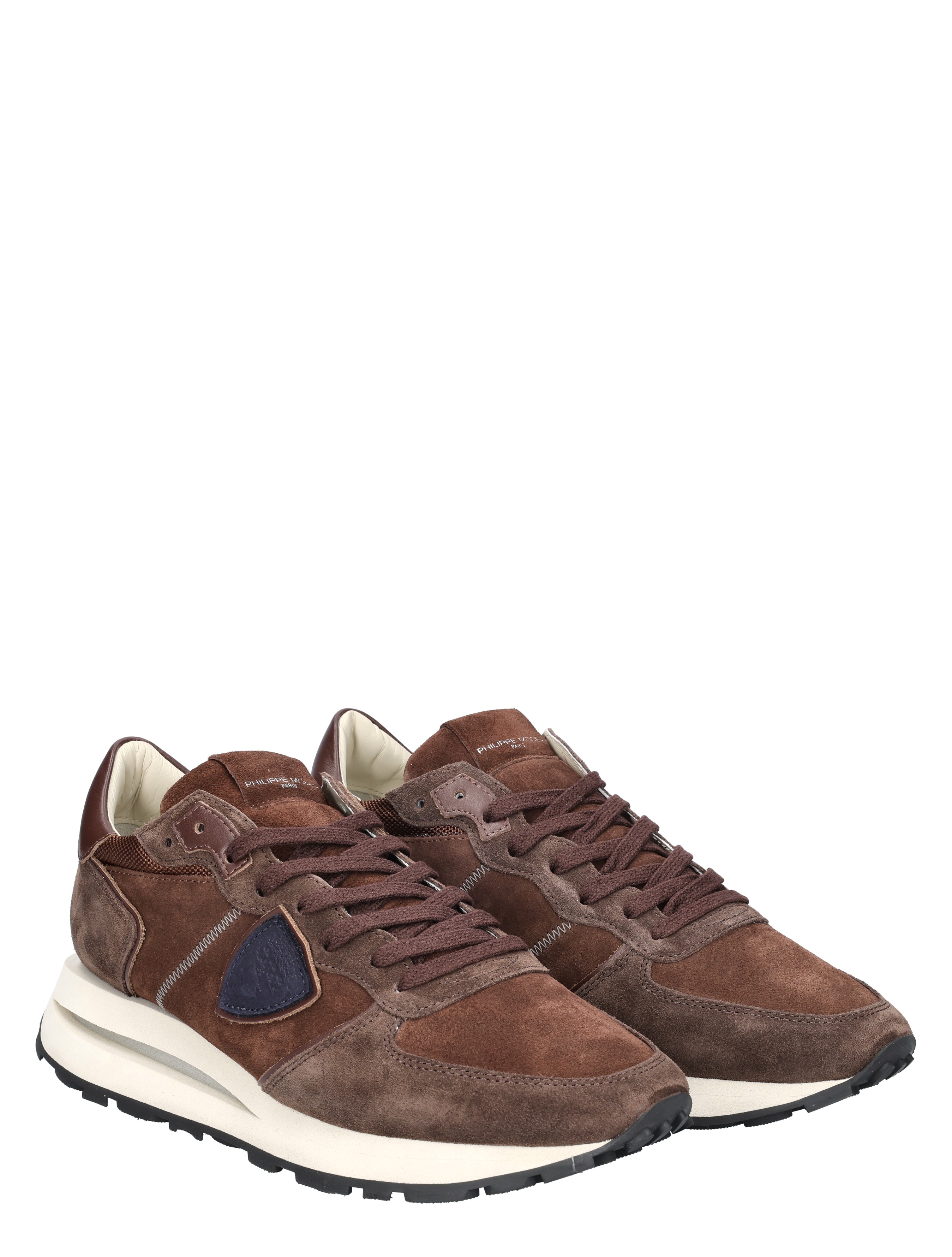 sportschoenen, bruine sneakers, suede, loper, demping