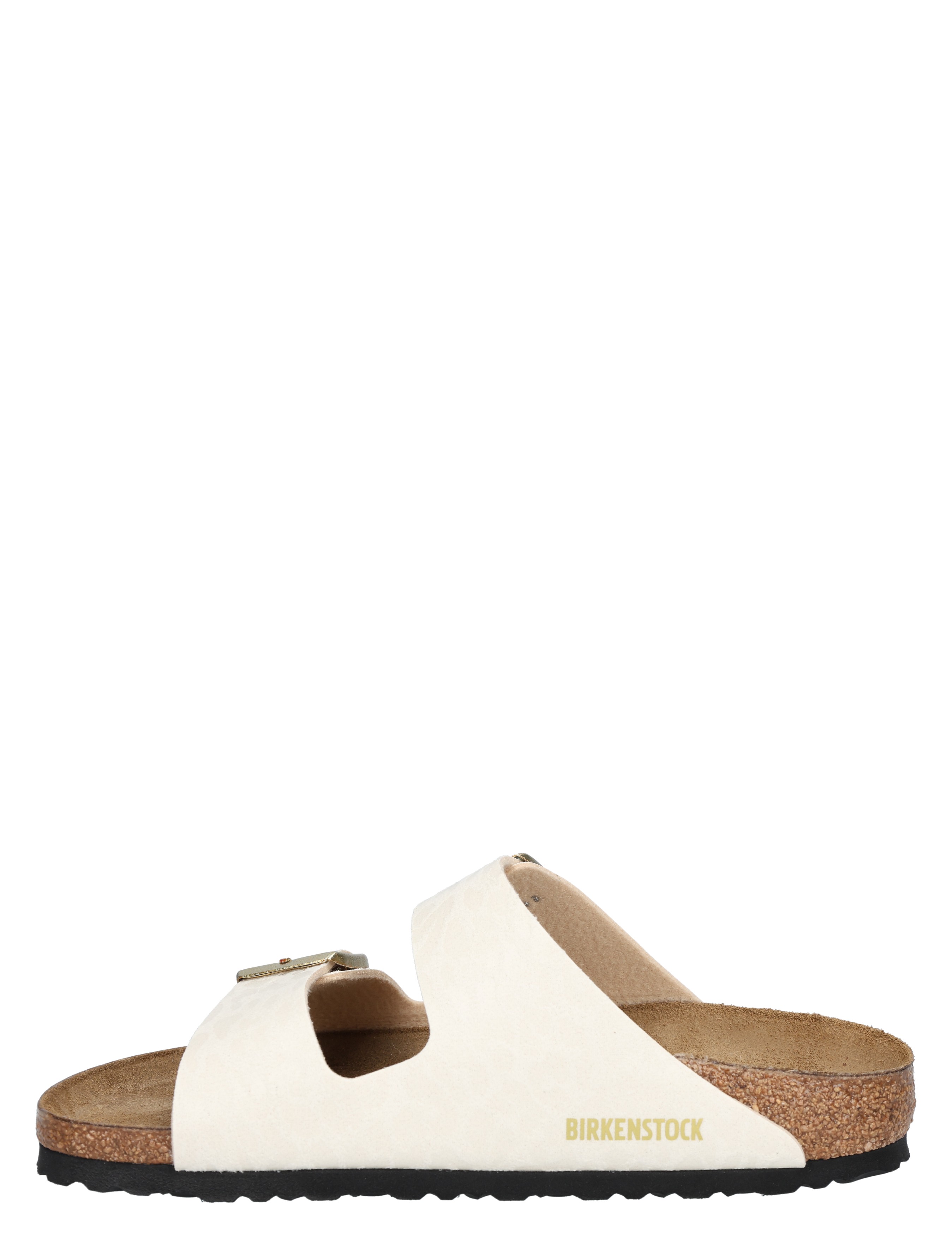 Birkenstock - Arizona Women Leopard Print Eggshell Narrow - Dames - Meisjes - Muiltjes - Muiltjes - 48104_77_3