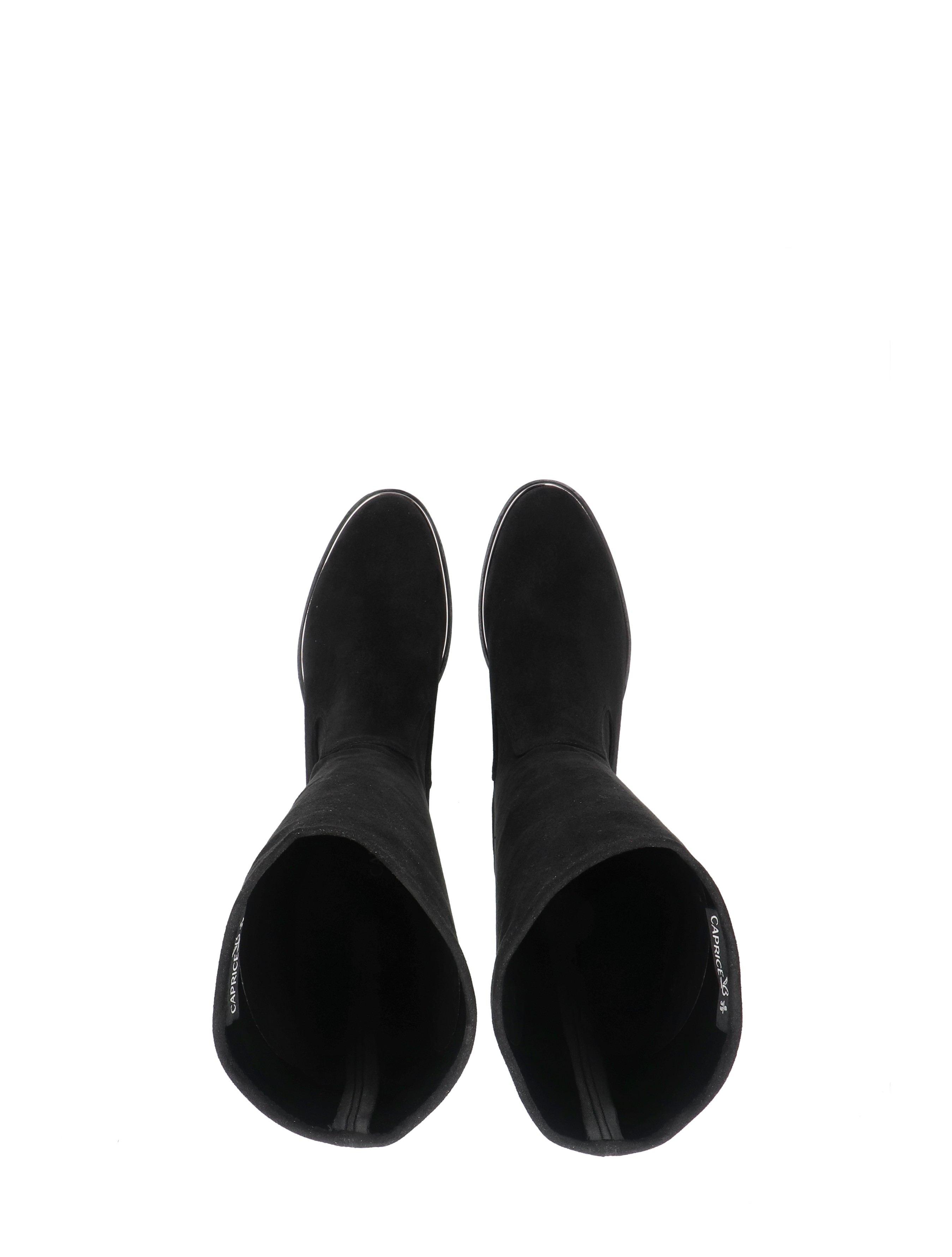 boots, ankle boots, black, slip-on, women