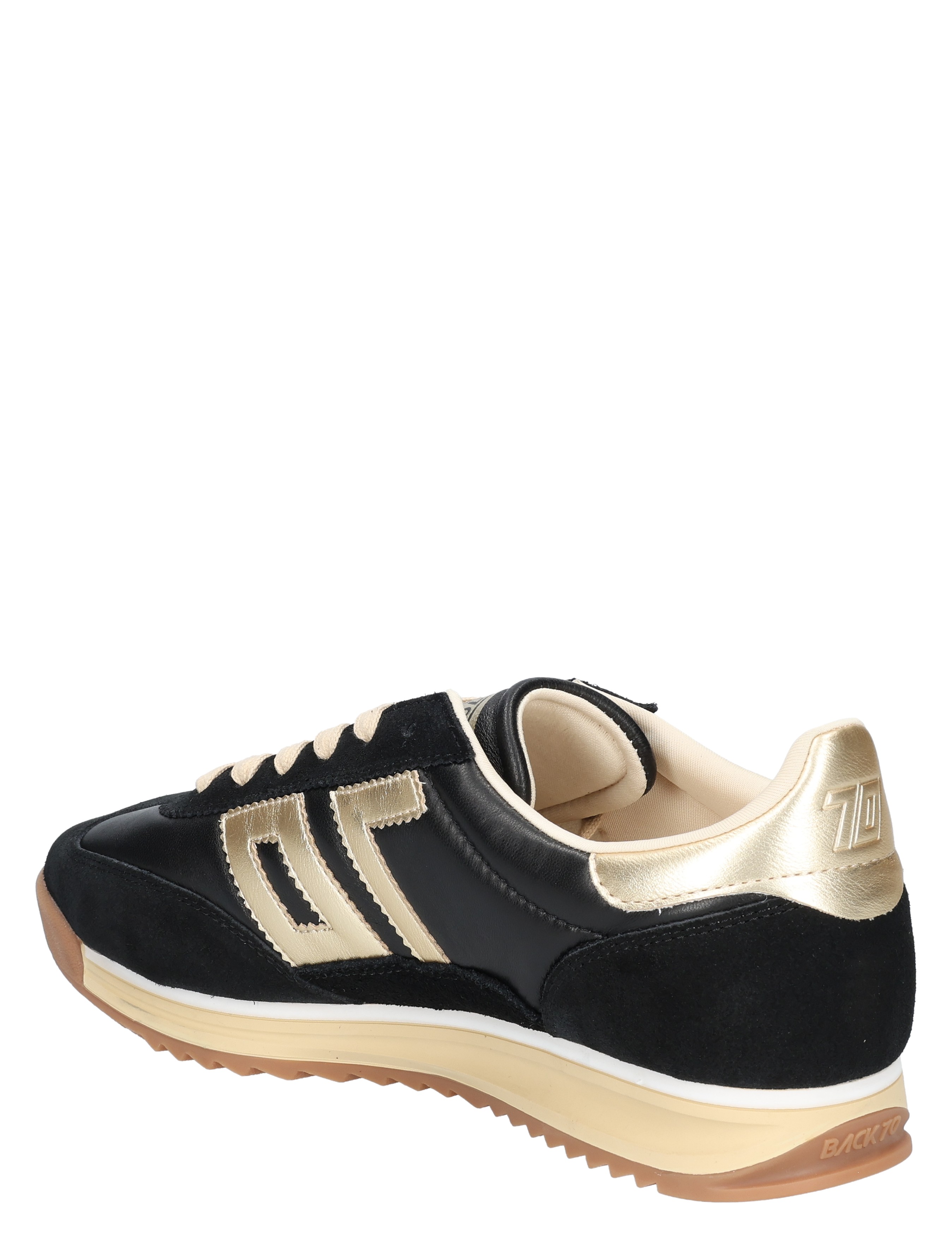 sneaker, zwarte schoen, veters, sportschoen, golden accent