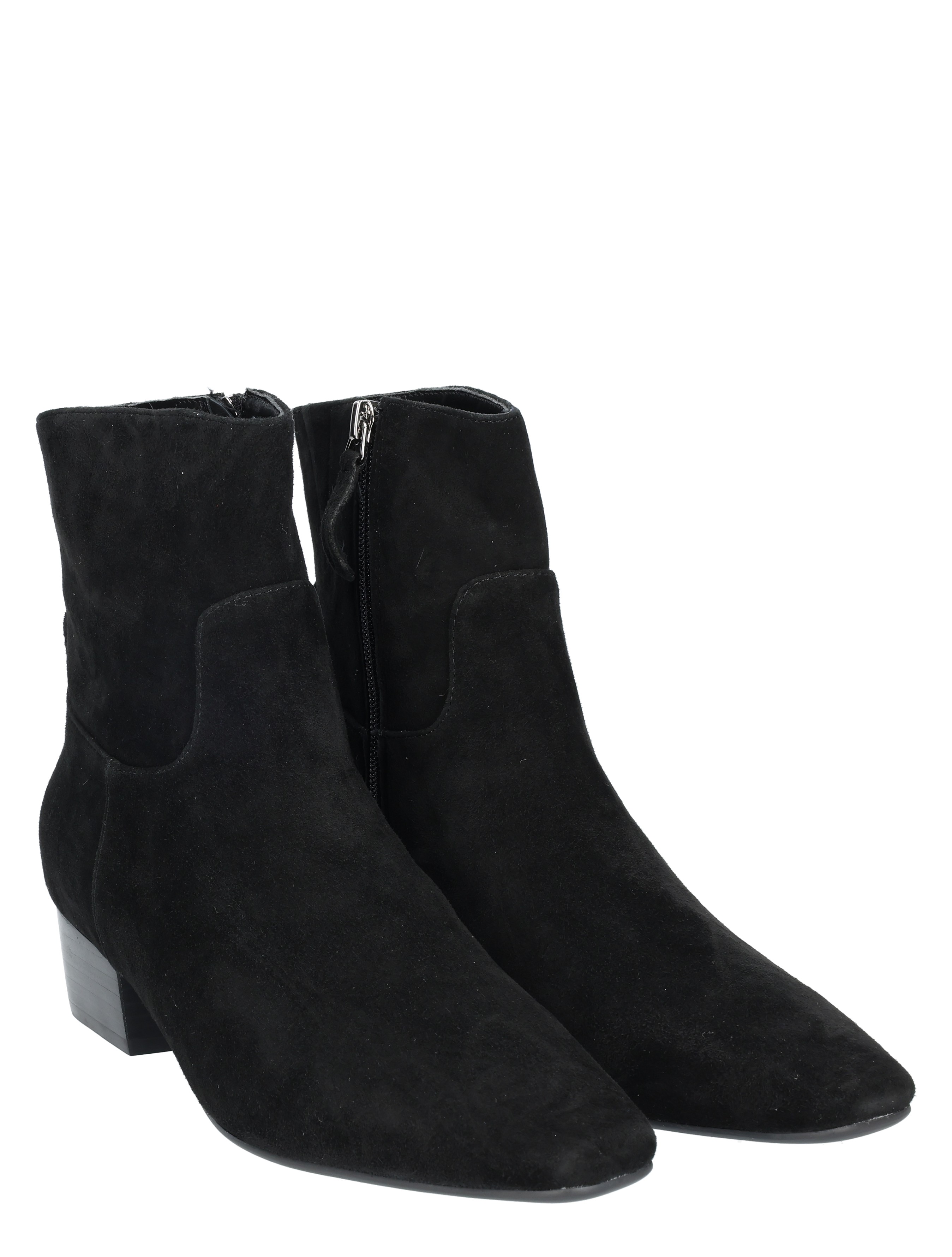 laars, ankle boot, black suede, black boots, heel height medium