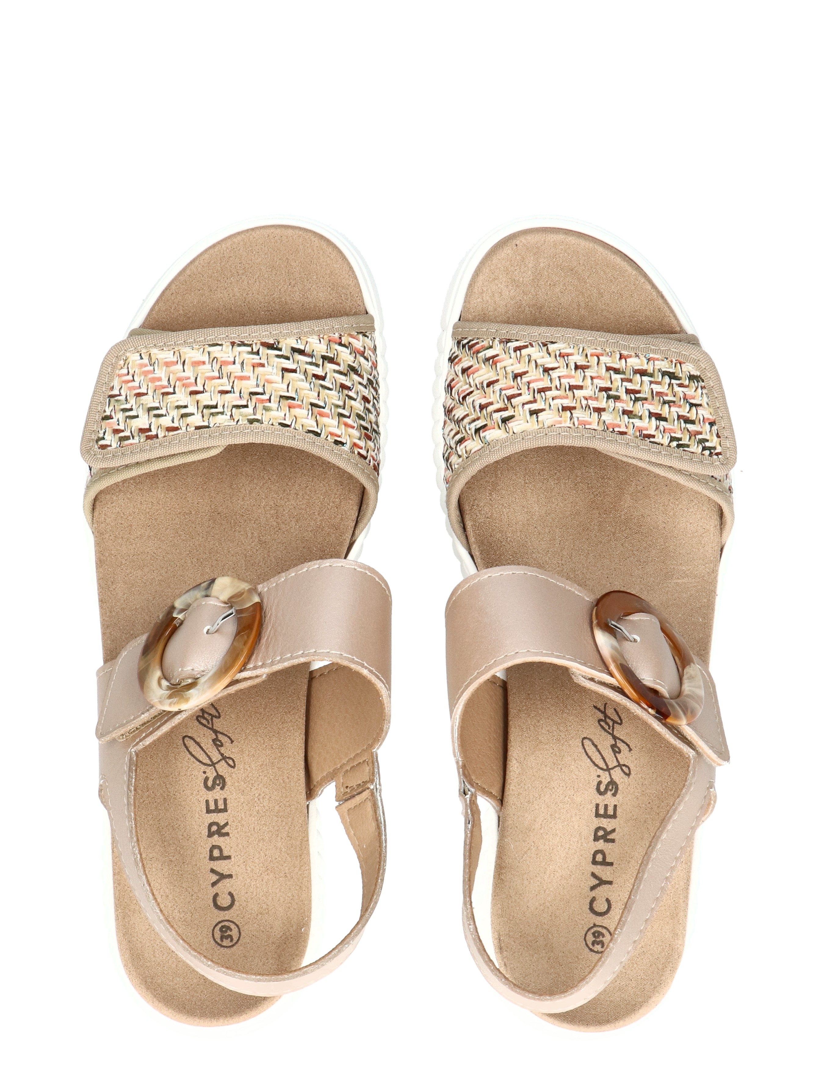 Cypres Soft - Zofia 2615531 Canvas Cream 0823 - Dames - Sandalen - 50846_77_8