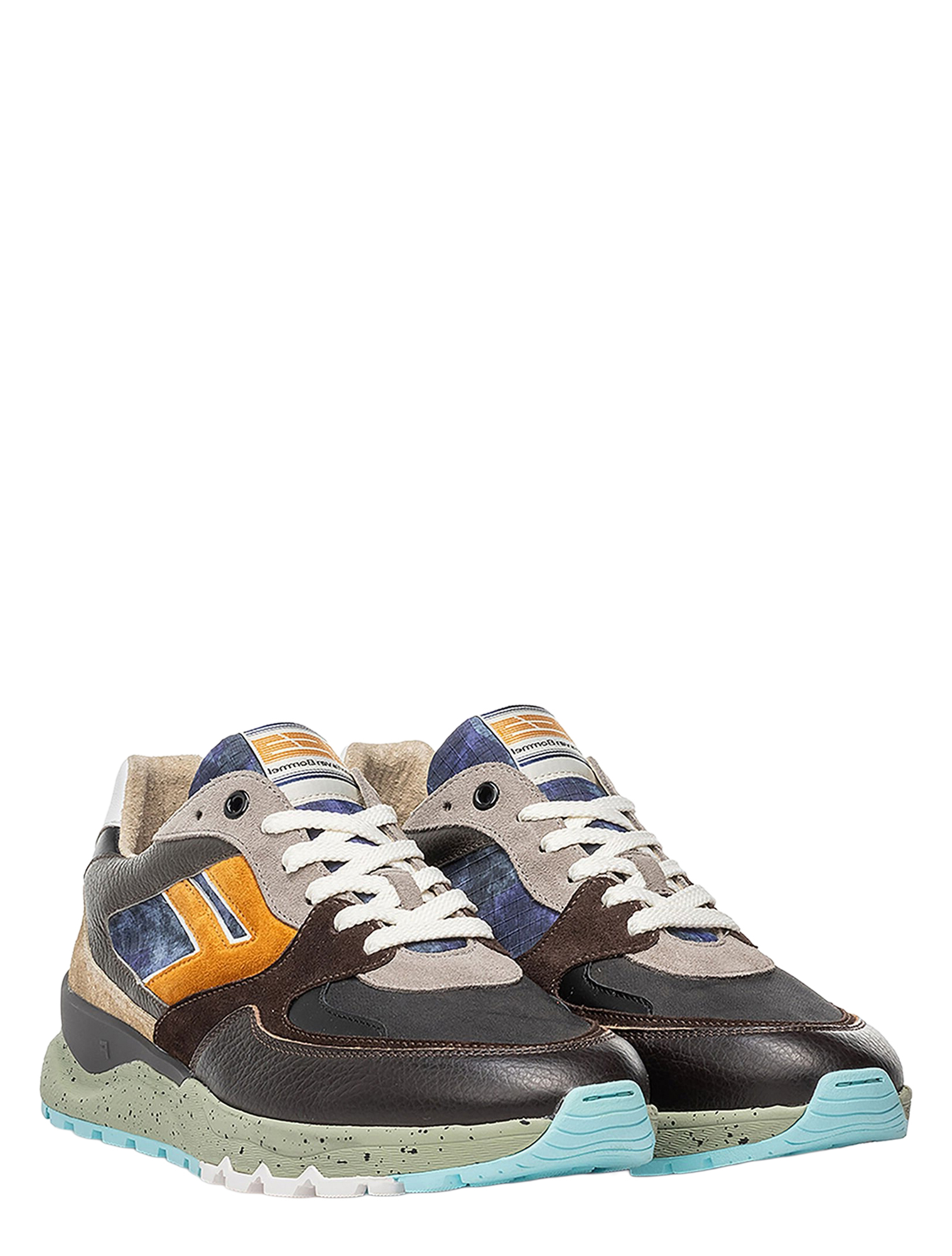Floris van Bommel - De Treener SFM-10154 34-01 Taupe G+ Wijdte - Heren - Lage Sneakers - Sneakers - 50116_77_2