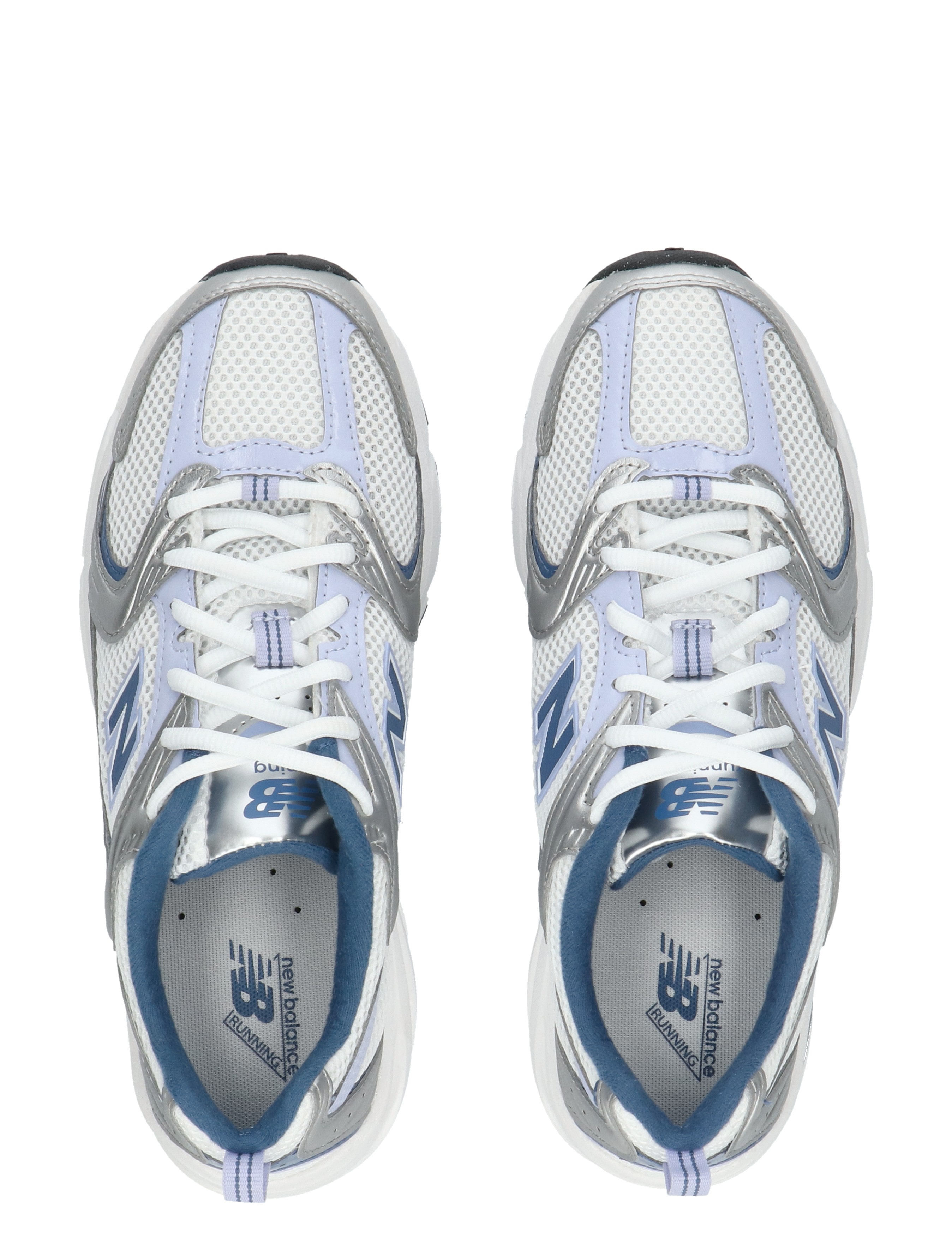 sneakers, mesh, white, blue, running