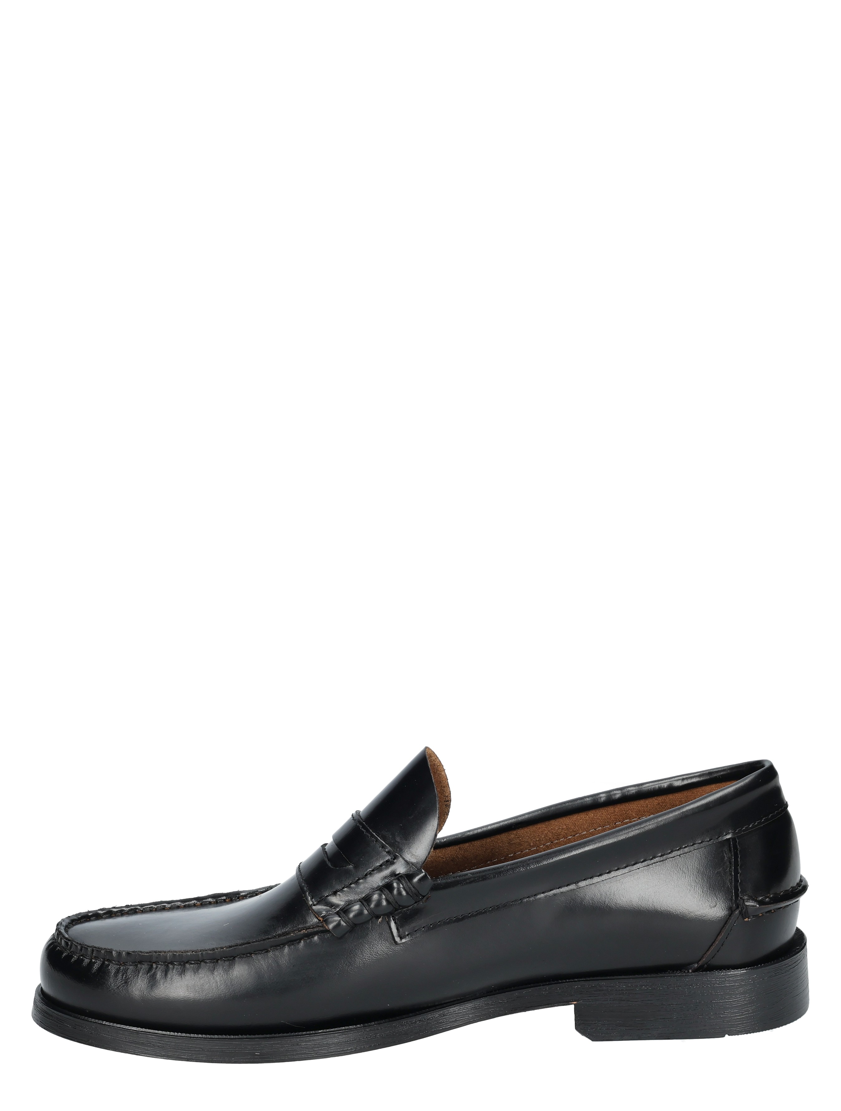 loafers, zwart, leer, penny, mocassin