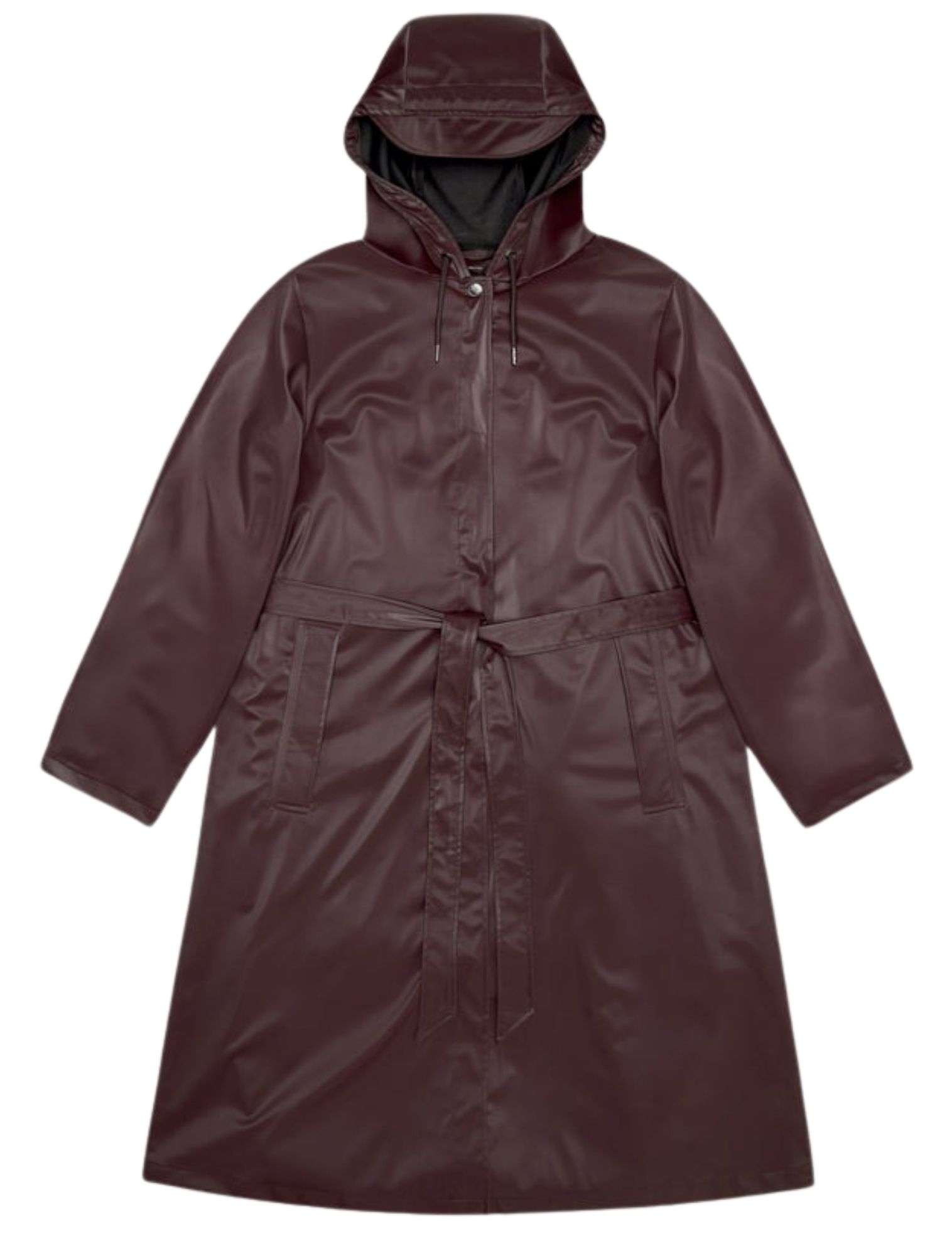 Rains - A-Line Longer W Jacket W3 Depth Bordeaux - Dames - Jassen en Jacks - 48325_42_1