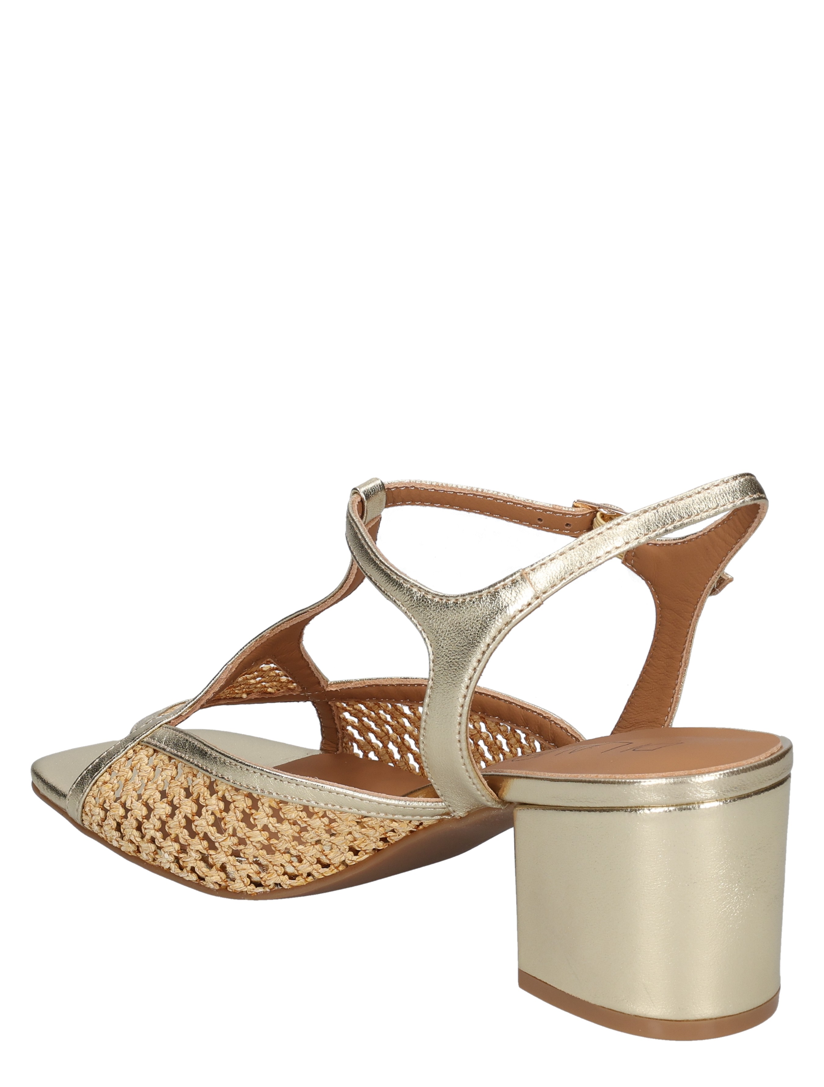 Di Lauro - 61PR13 Metal Sheepskin Golden - Dames - Sandalettes - 50244_53_4