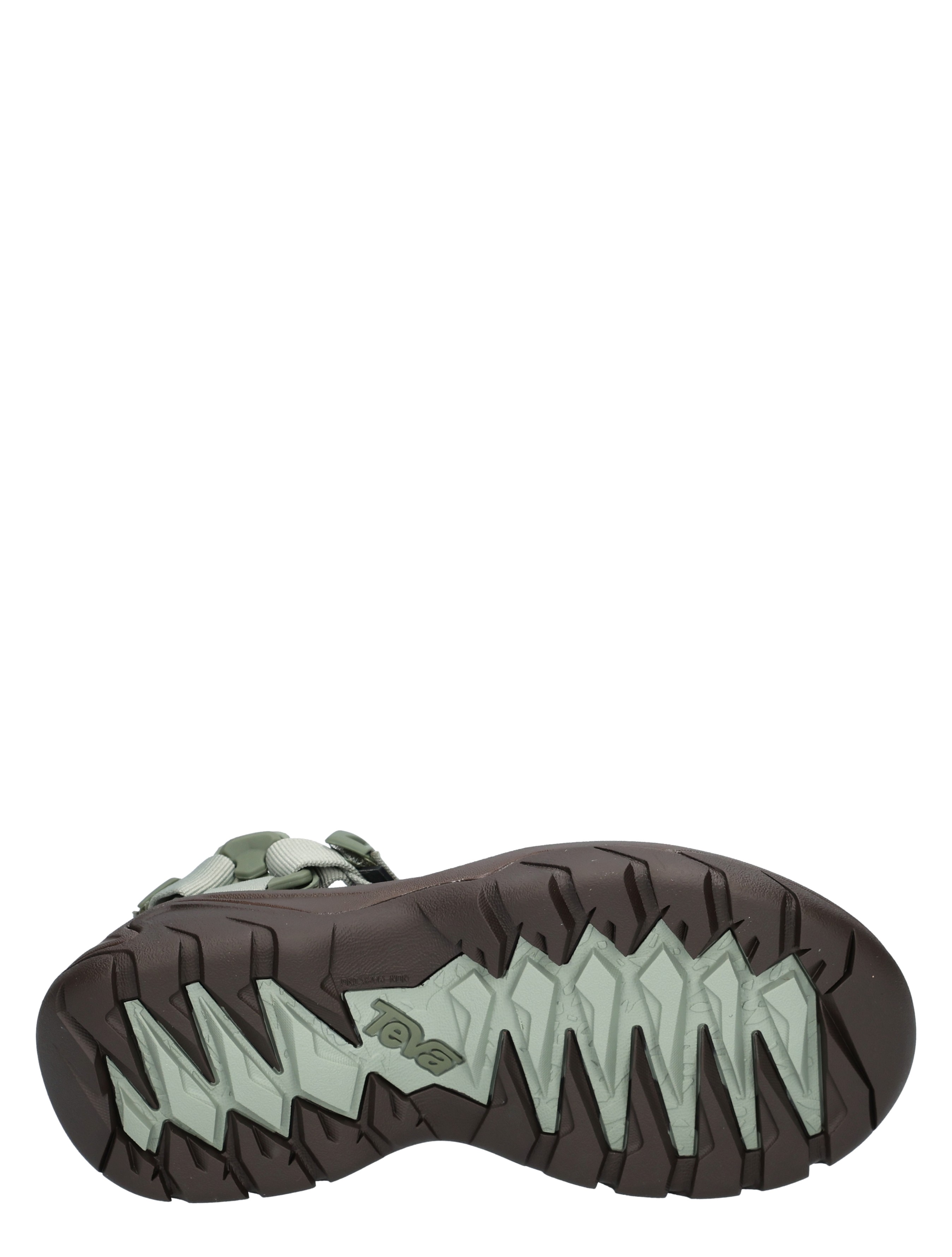 hiking boot, sole tread, outdoor footwear, brown sole, green accent