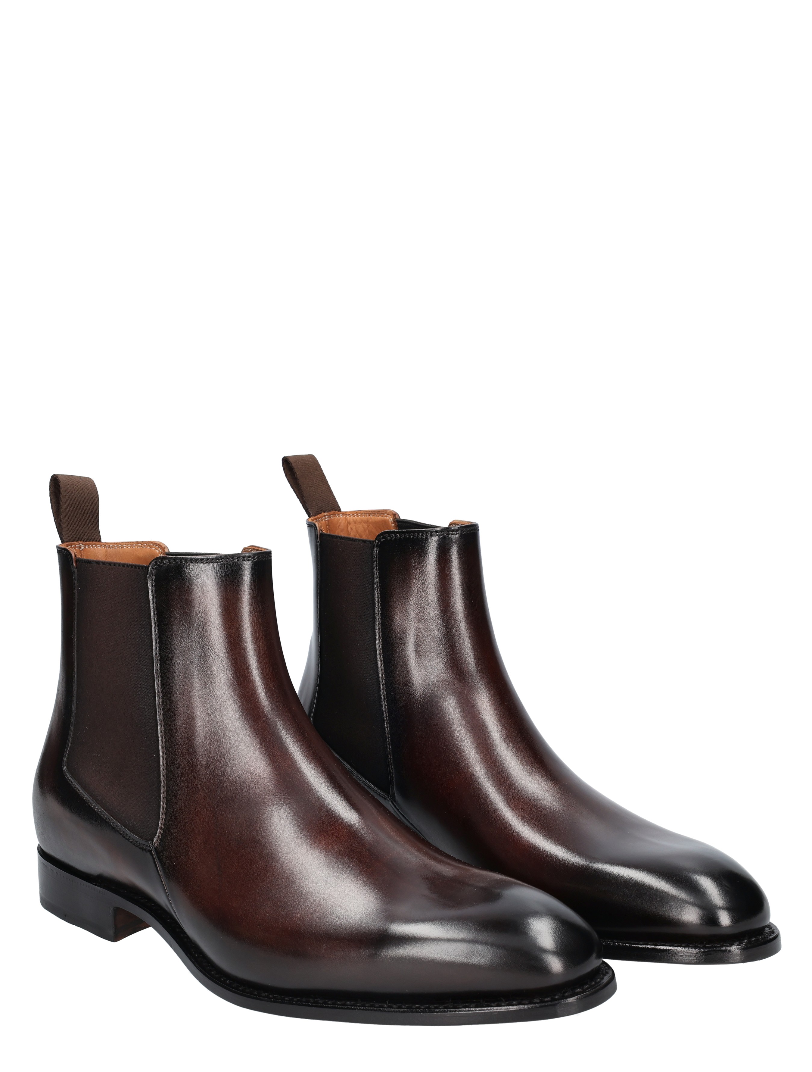 boots, chelsea, leather, brown, pair