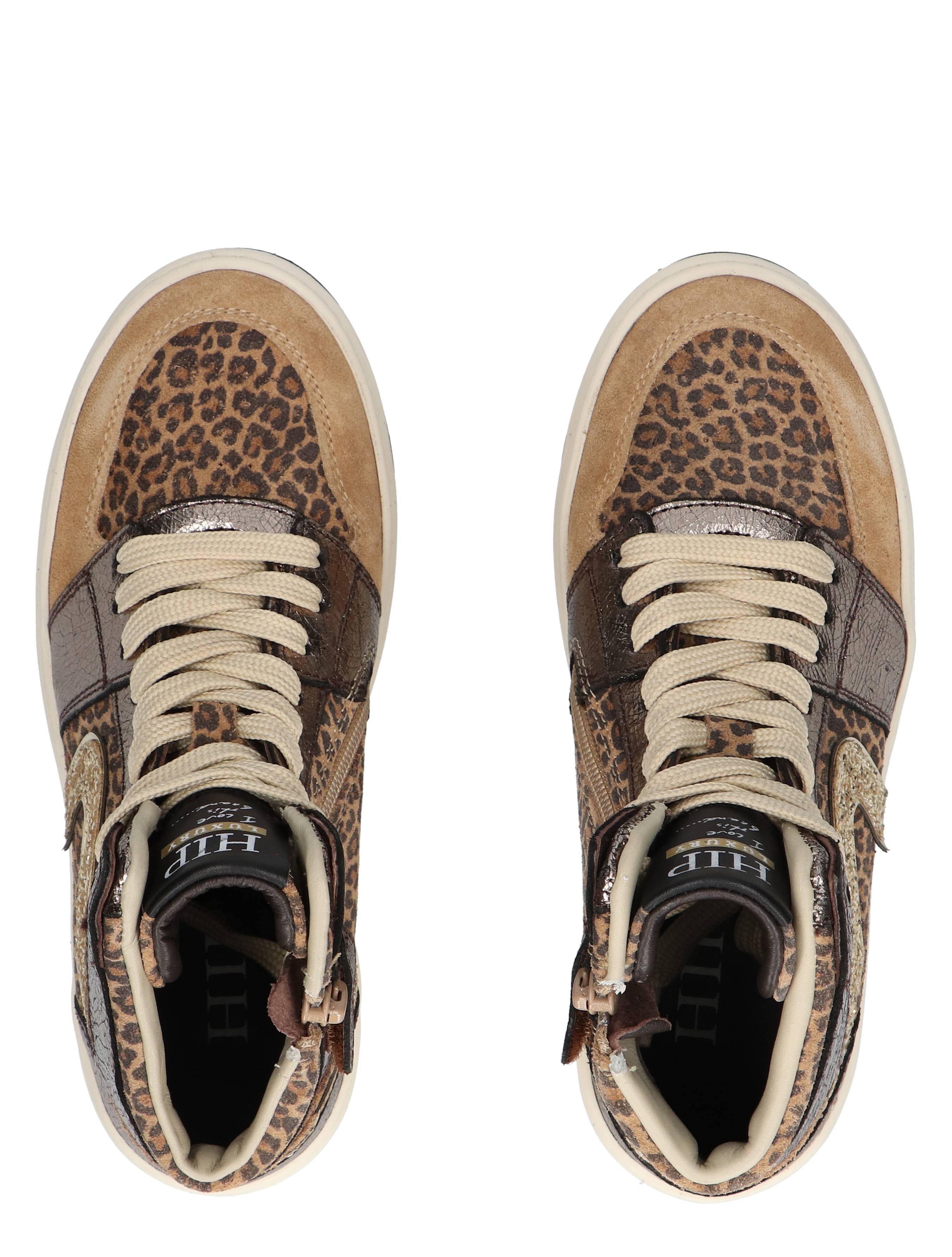 Hip - H1765 Natural Combi - Meisjes - Sneakers - Hoge Sneakers - 49272_22_7