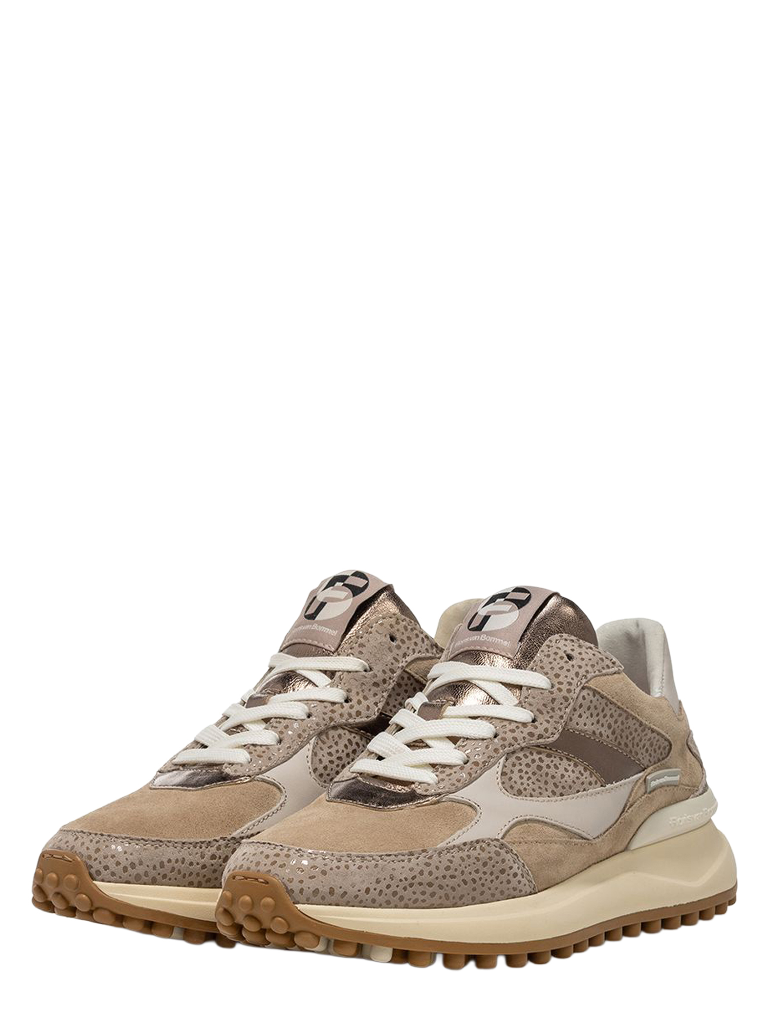 Floris van Bommel - Noppi 10085 41.07 Taupe - Sneakers - Dames - Lage Sneakers - 51474_02_2