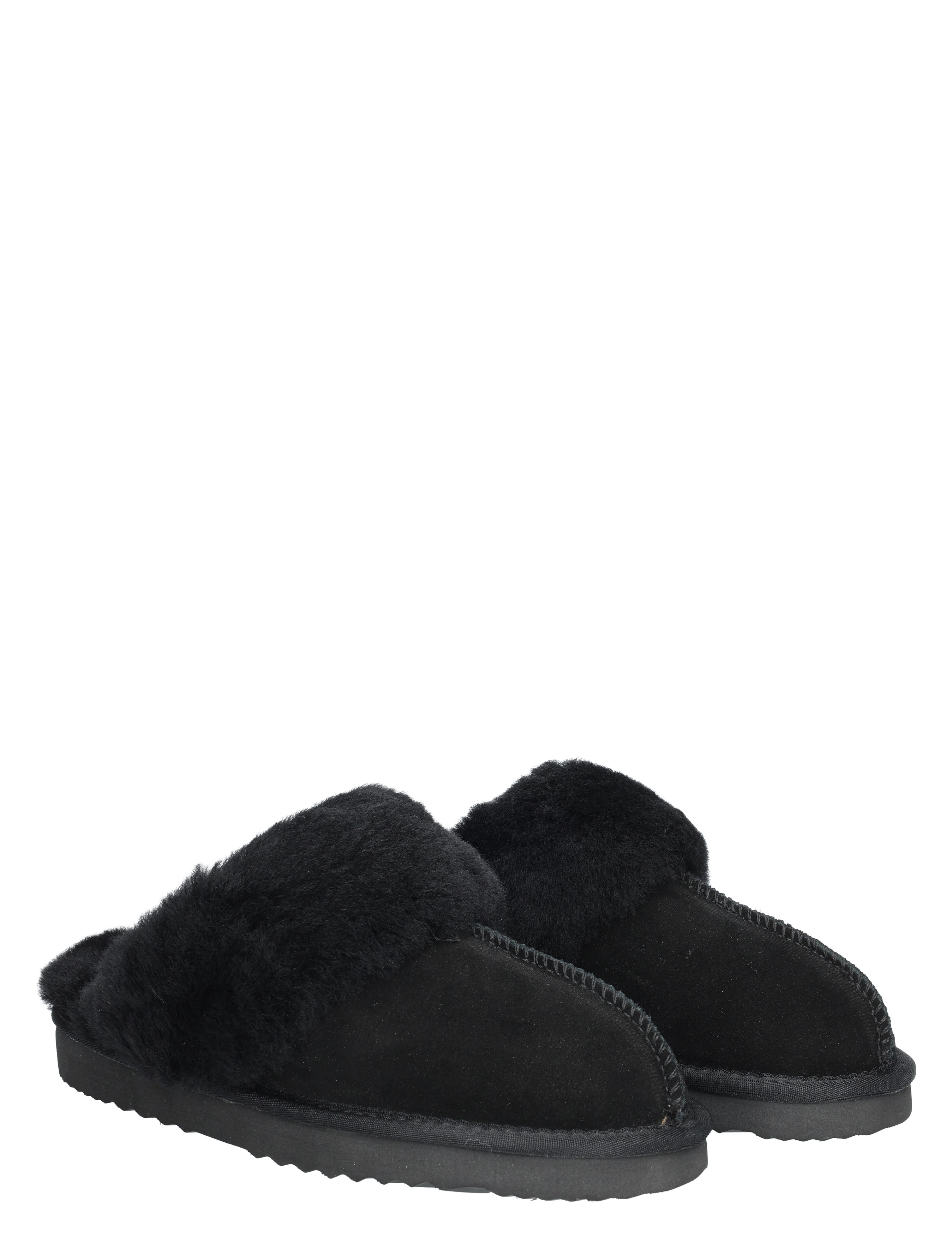 Cypres - Caiya 2545226 Black Cow Suede - Dames - Pantoffels - 49479_11_5