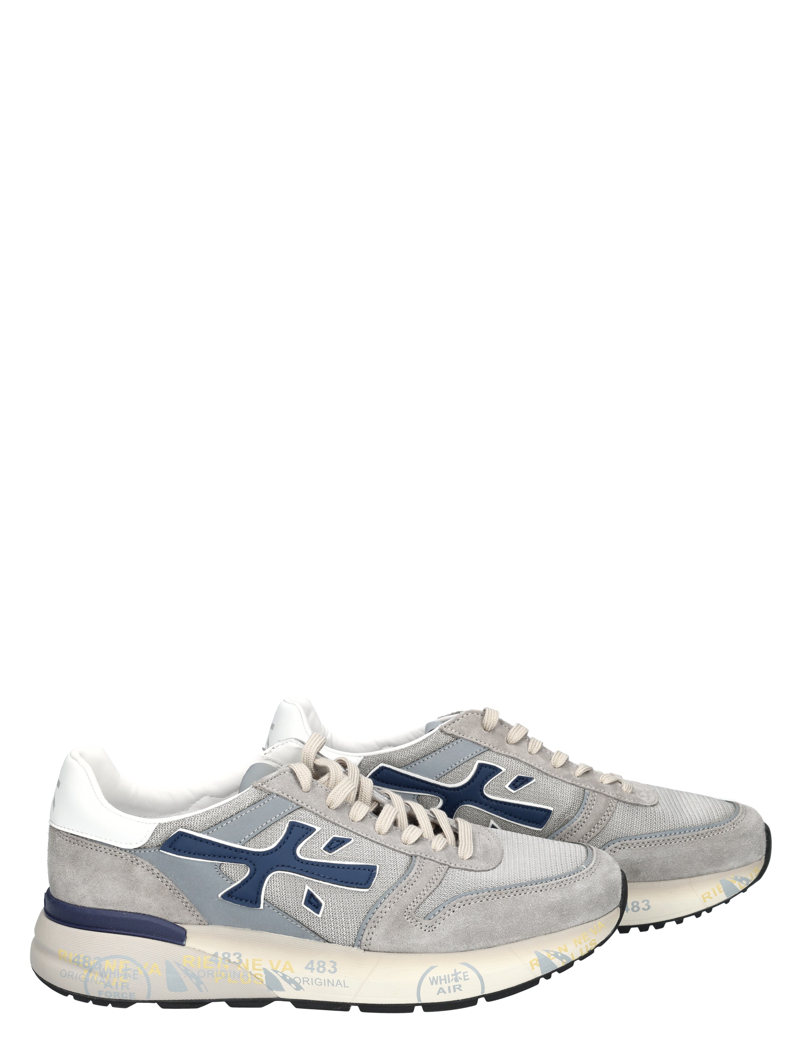 Premiata - Mick Men 8001 Grey Blue - Heren - Lage Sneakers - Sneakers - 50180_73_6