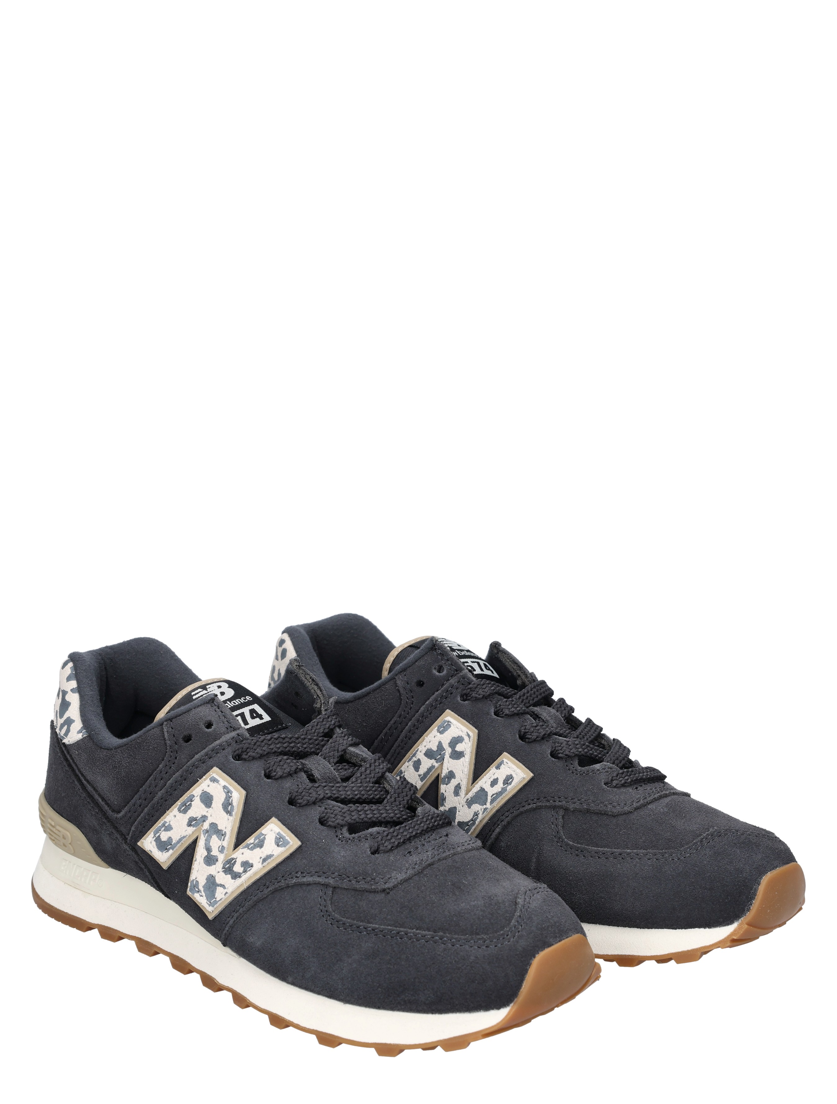 sneakers, sportief, donkerblauw, leder/mesh mix, ruwe zool