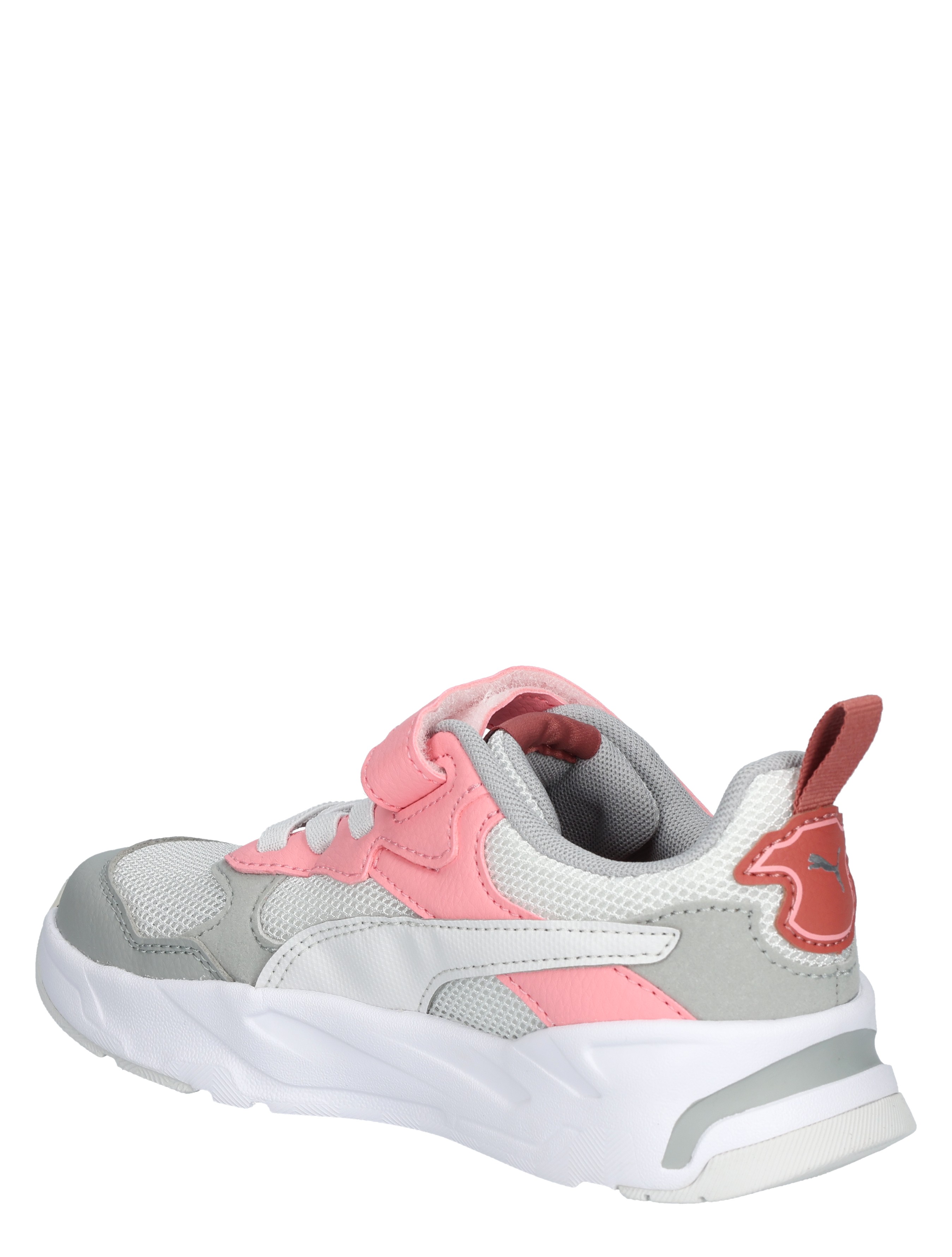 Puma - Trinity Velcro 27 Grey Pinkscape - Meisjes - Lage Sneakers - Sneakers - 48088_94_4