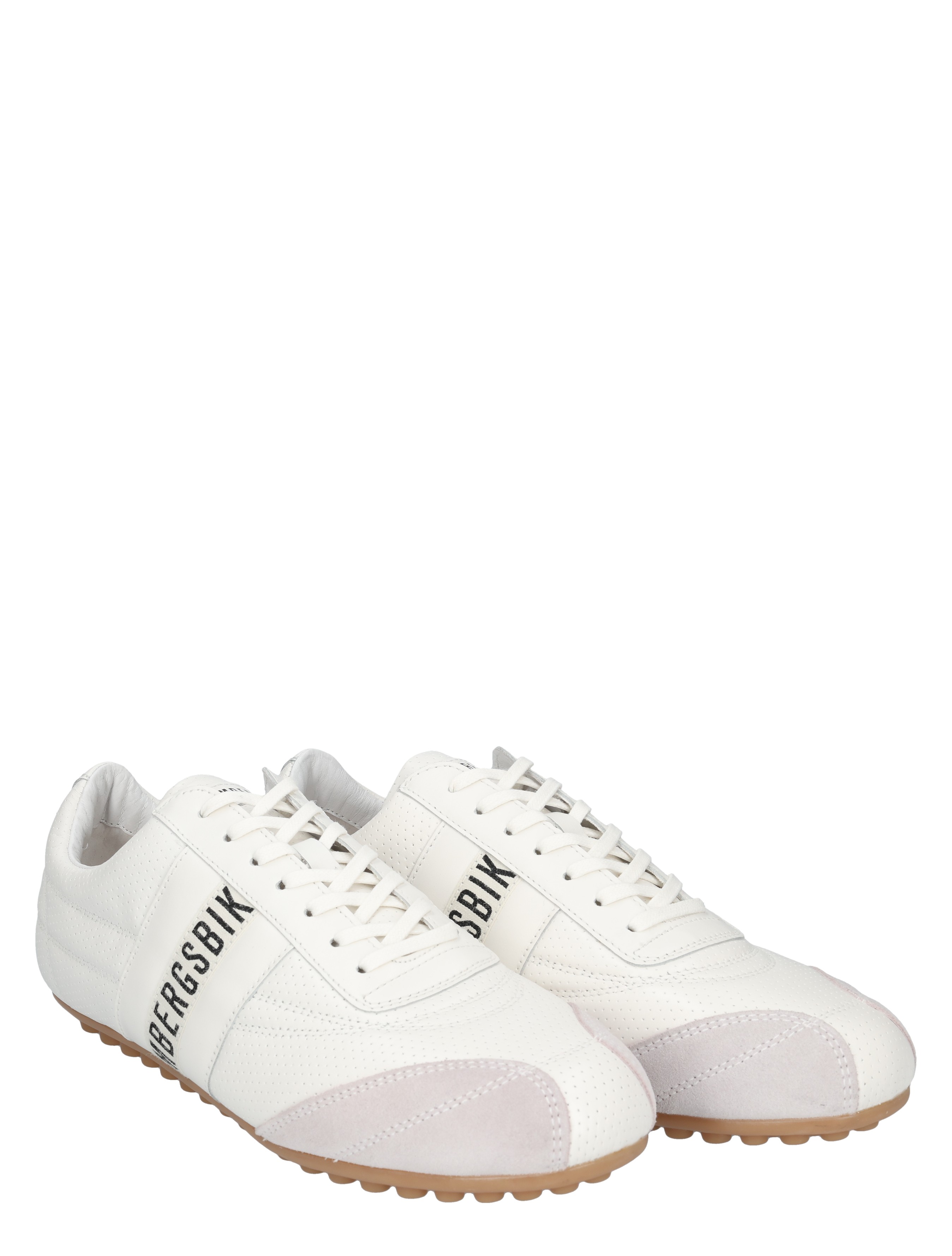 sneakers, witte schoen, kunstleder, perforaties, gummizool, casual, trainingsschoenen, veterschoenen, gladde voorkant, sportief