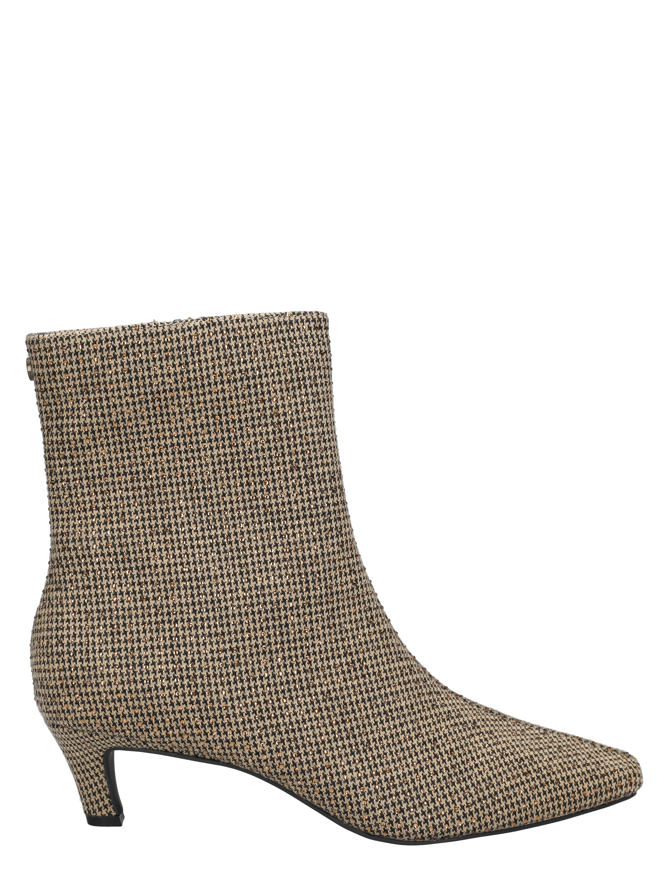 Lisa & Jo - Alara 2647596 Taupe Fabric Stones - Boots - Dames - Enkellaarsjes - 51998_53_1