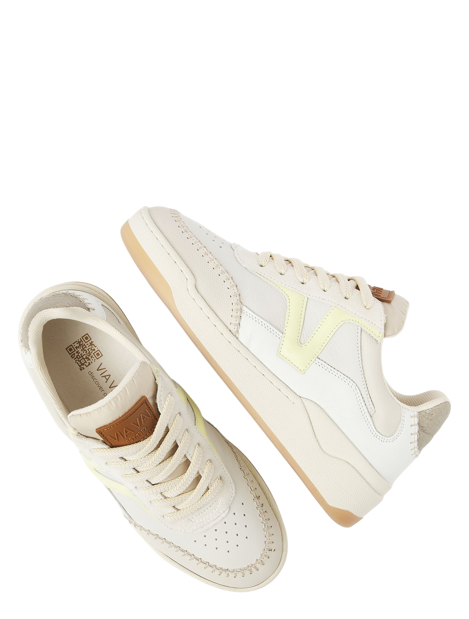 VIA VAI - 62171 Sam Olivia 04-716 Cross Paglia - Sneakers - Dames - Lage Sneakers - 51329_85_4