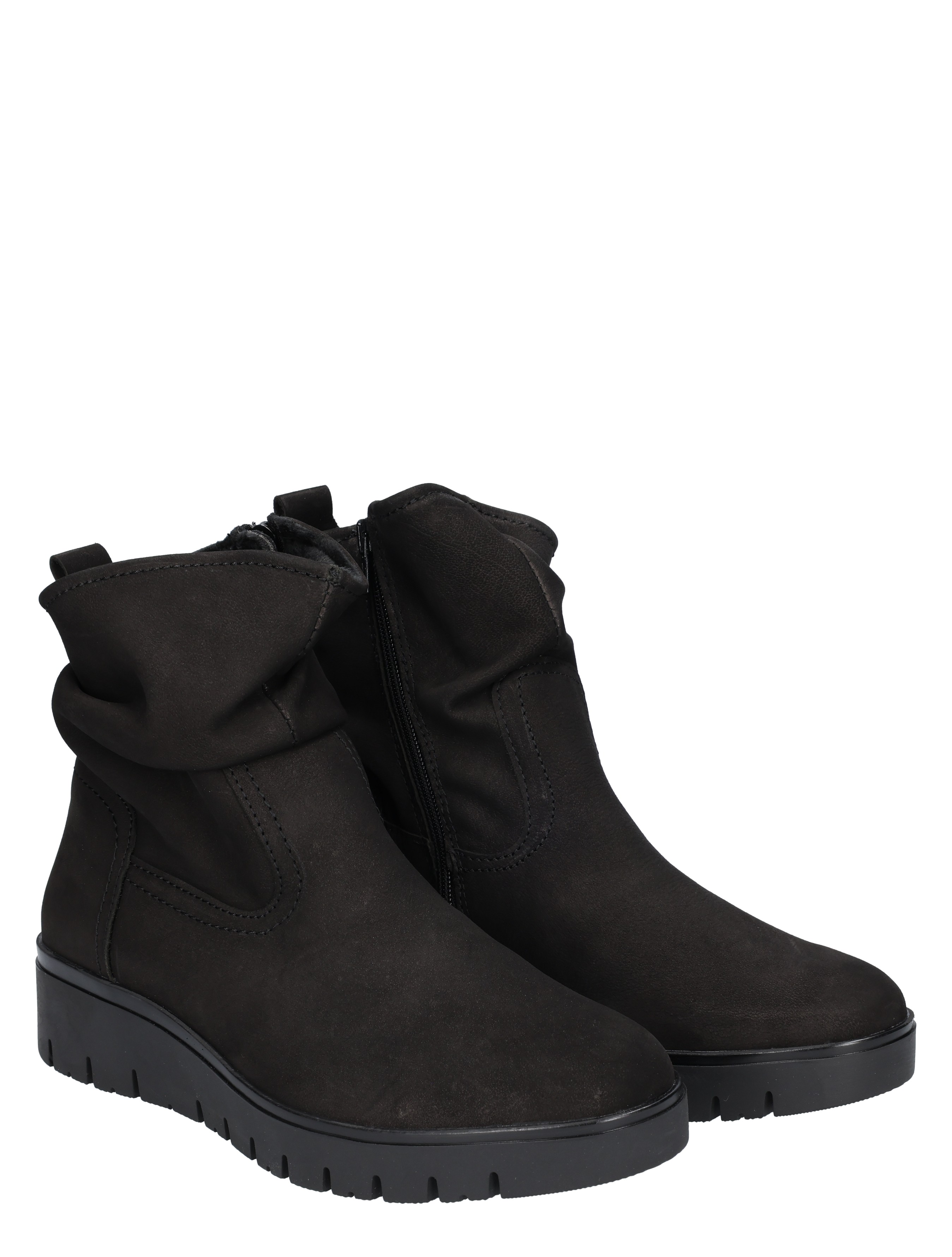 boot, ankleboot, black, slipon, zipped