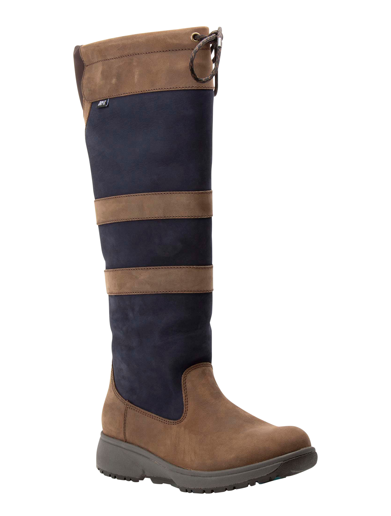 Xsensible - 40204.5 Victoria Brown Navy H-Wijdte - Dames - Boots - Lange Laarzen - 40932_23_3