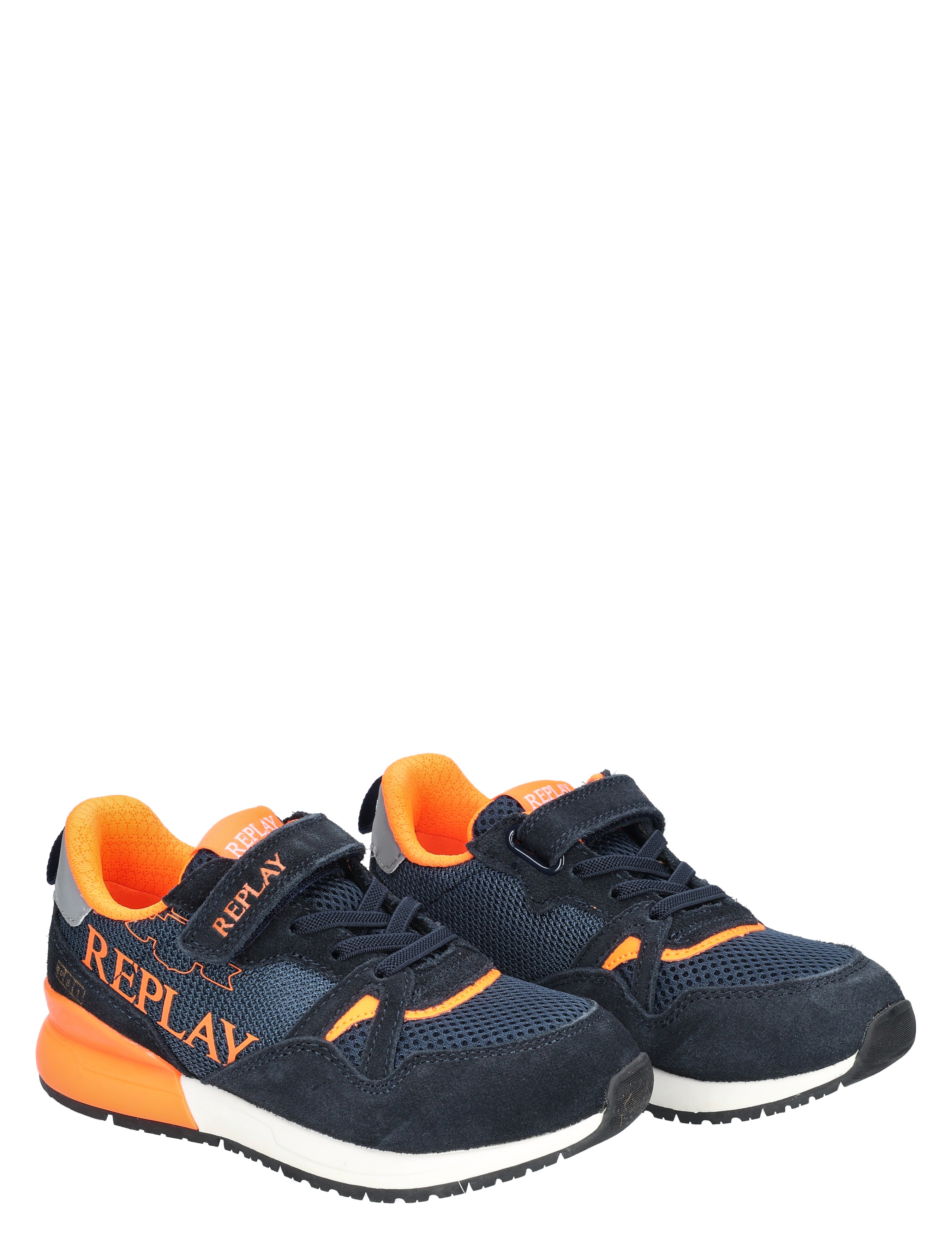 Replay - Shoot 14 JS290030L 3452 Navy Fluo Orang - Sneakers - Lage Sneakers - Jongens - 49844_33_5
