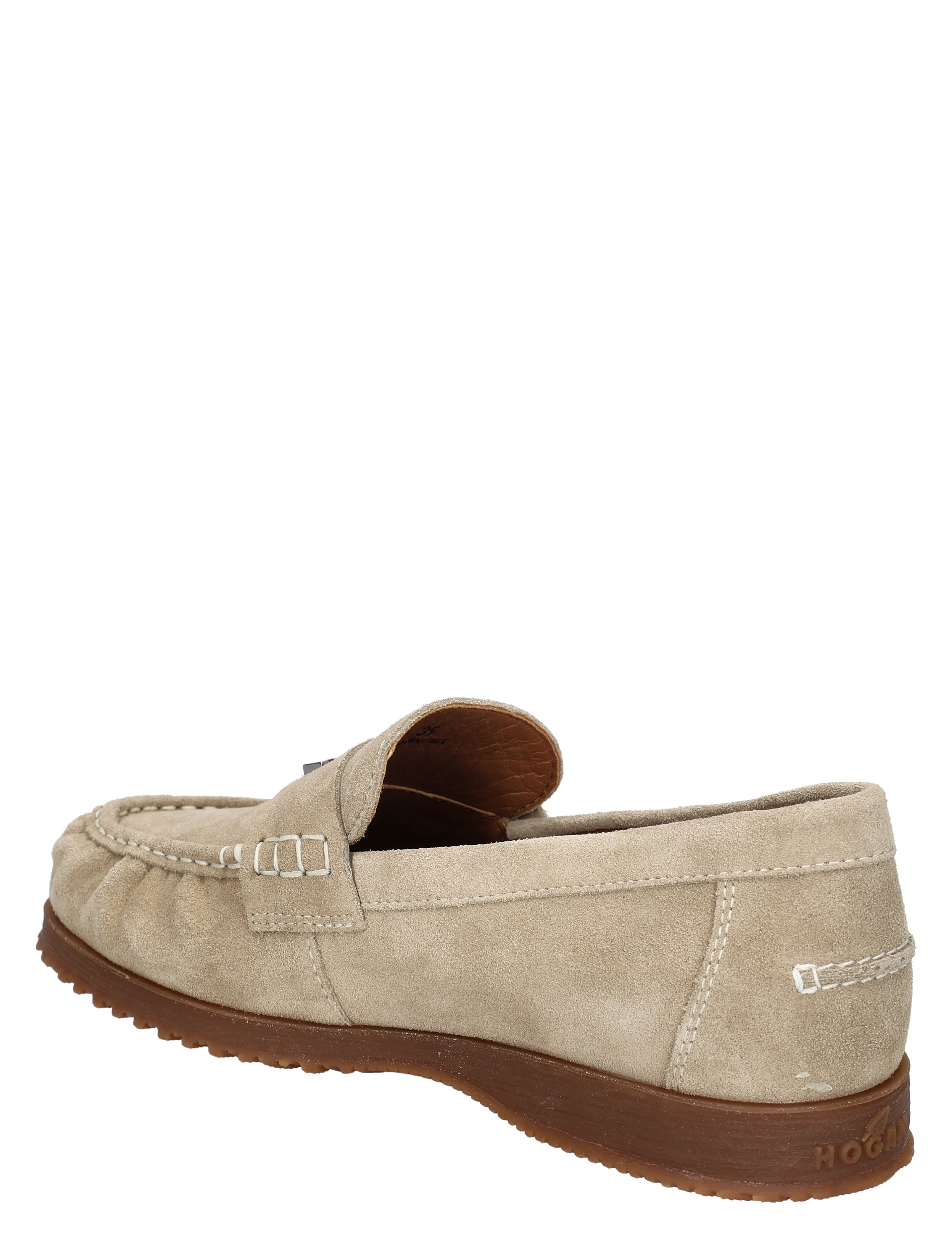 mantelpak, loafers, suede, beige, lasersoa