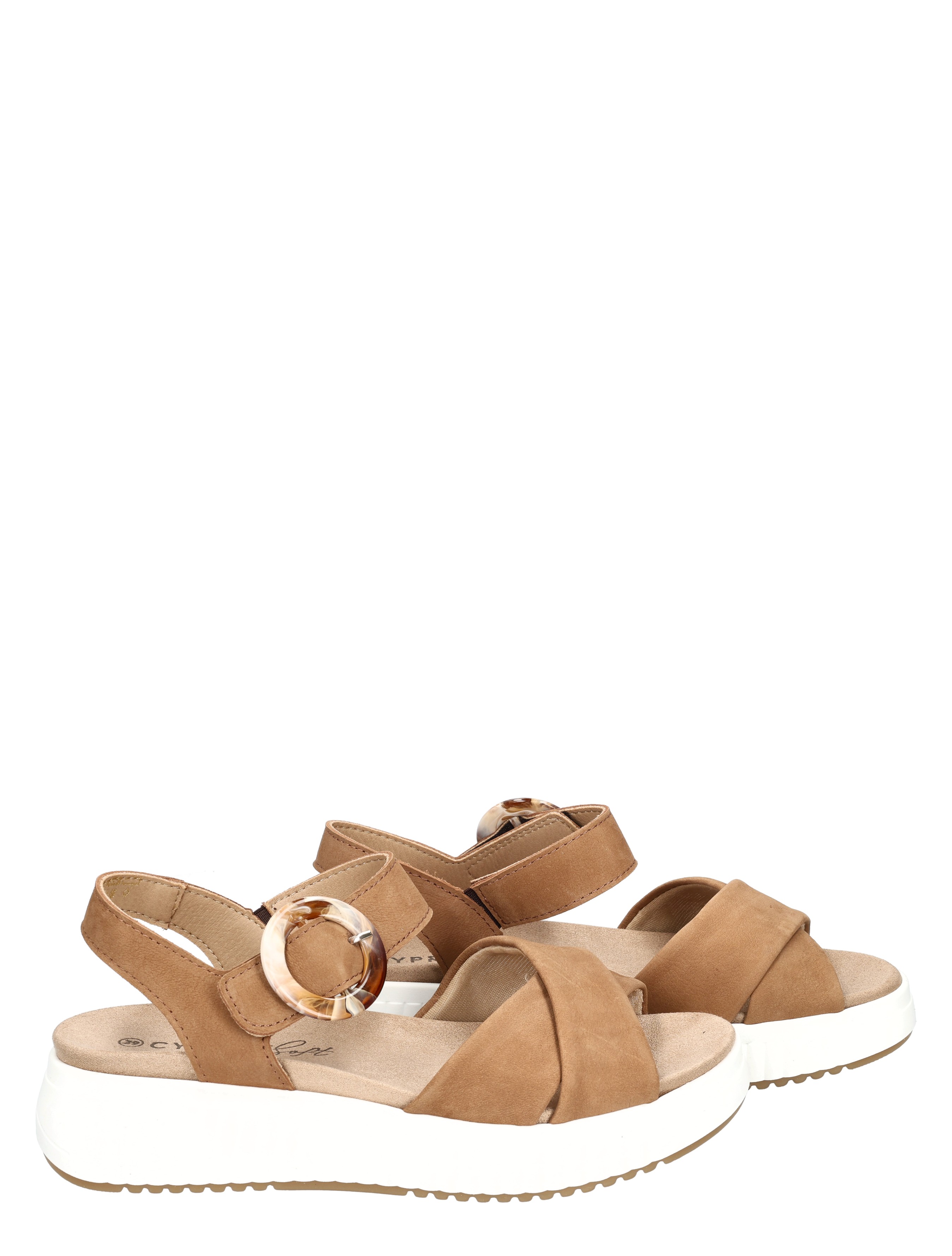 Cypres Soft - Zina 2615592 Tan Nubuk 2156 - Dames - Sandalen - 50847_22_6