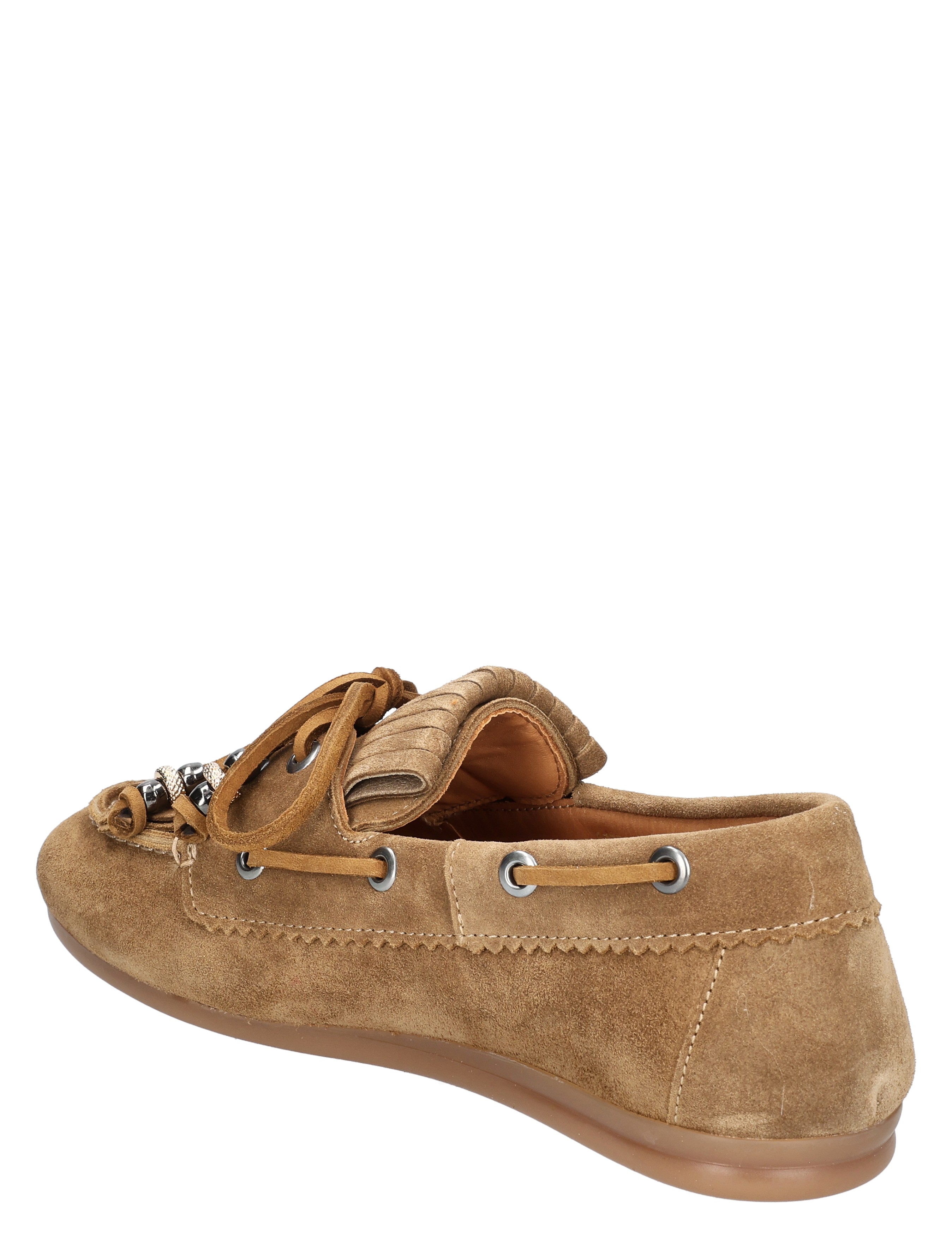 loafers, suede, brown, moccassin, laces