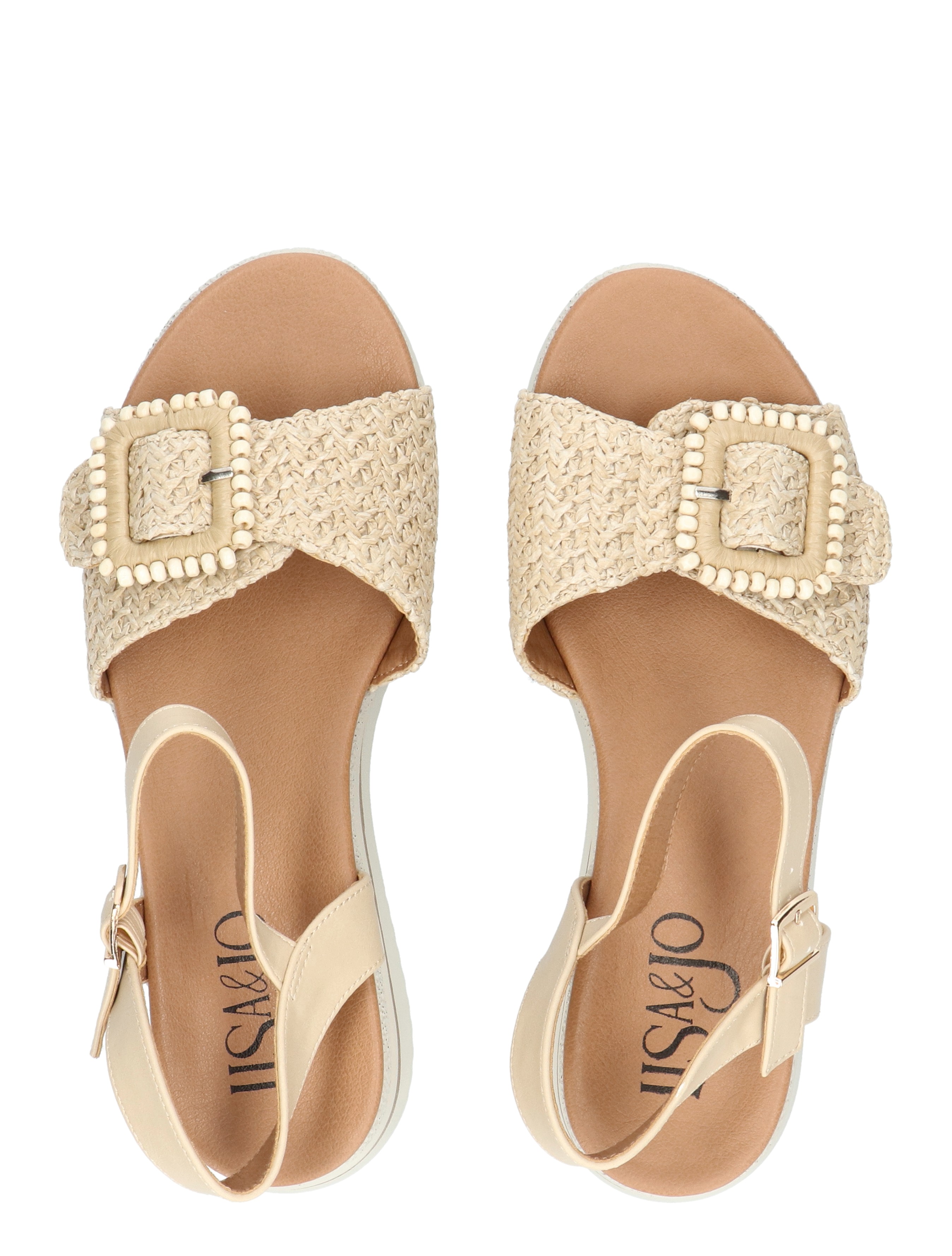 Lisa & Jo - Zakia Beige - Dames - Sandalettes - 50303_77_7