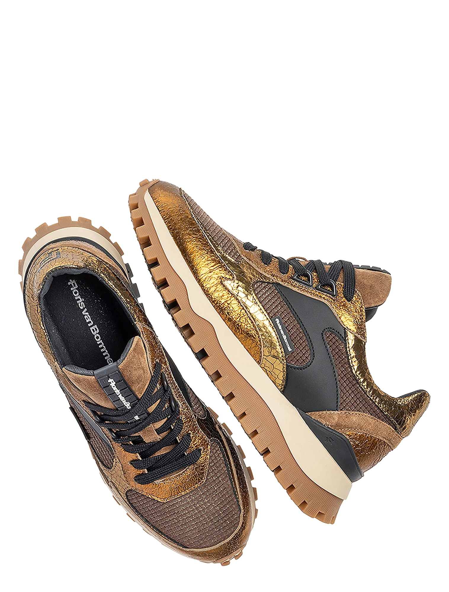 Floris van Bommel - Grommi SFW-10127 91-01 Gold G-Wijdte - Sneakers - Dames - Lage Sneakers - 50094_53_3