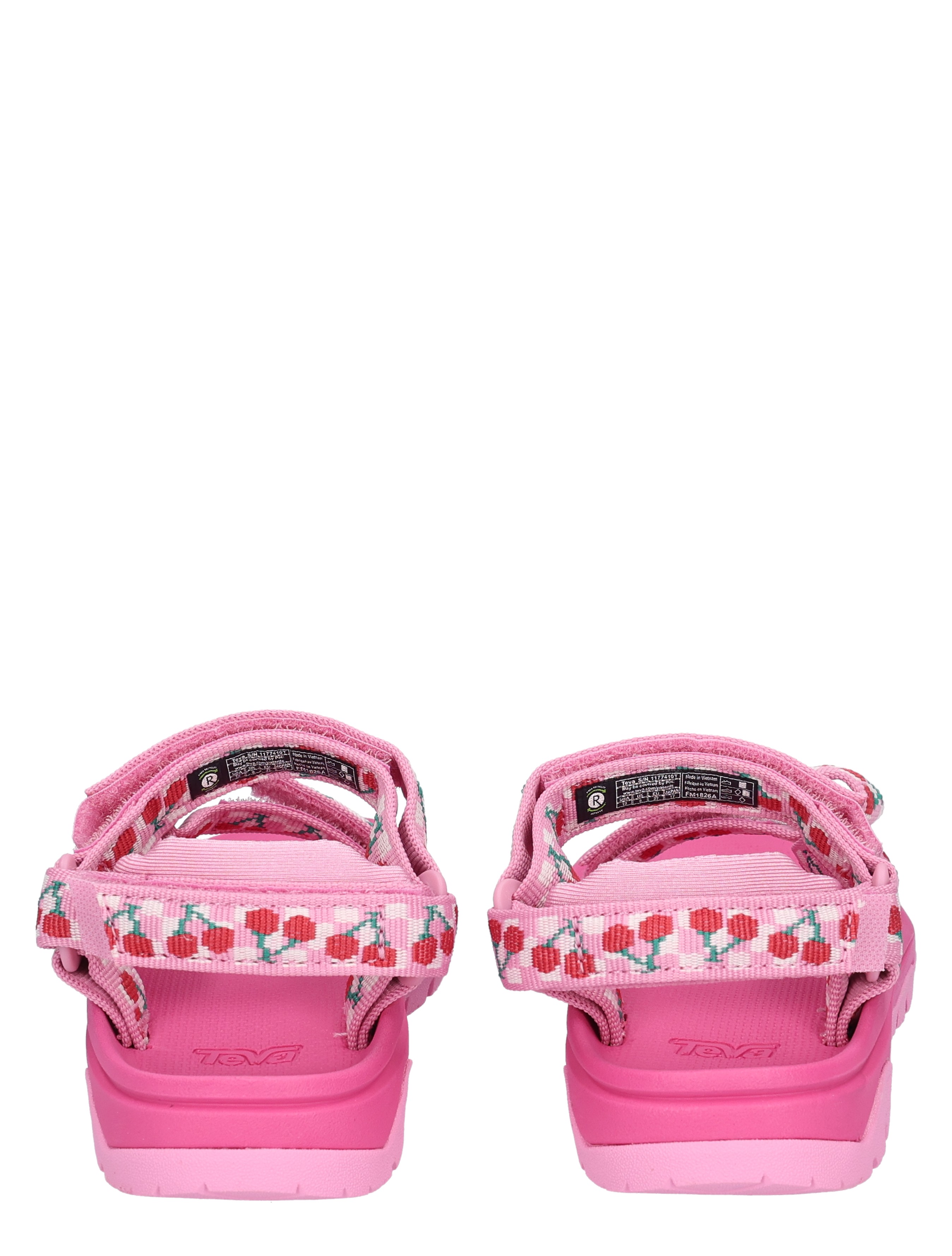 sandalen, pink, strappenkledij, bloemenpatroon, kinderschoenen