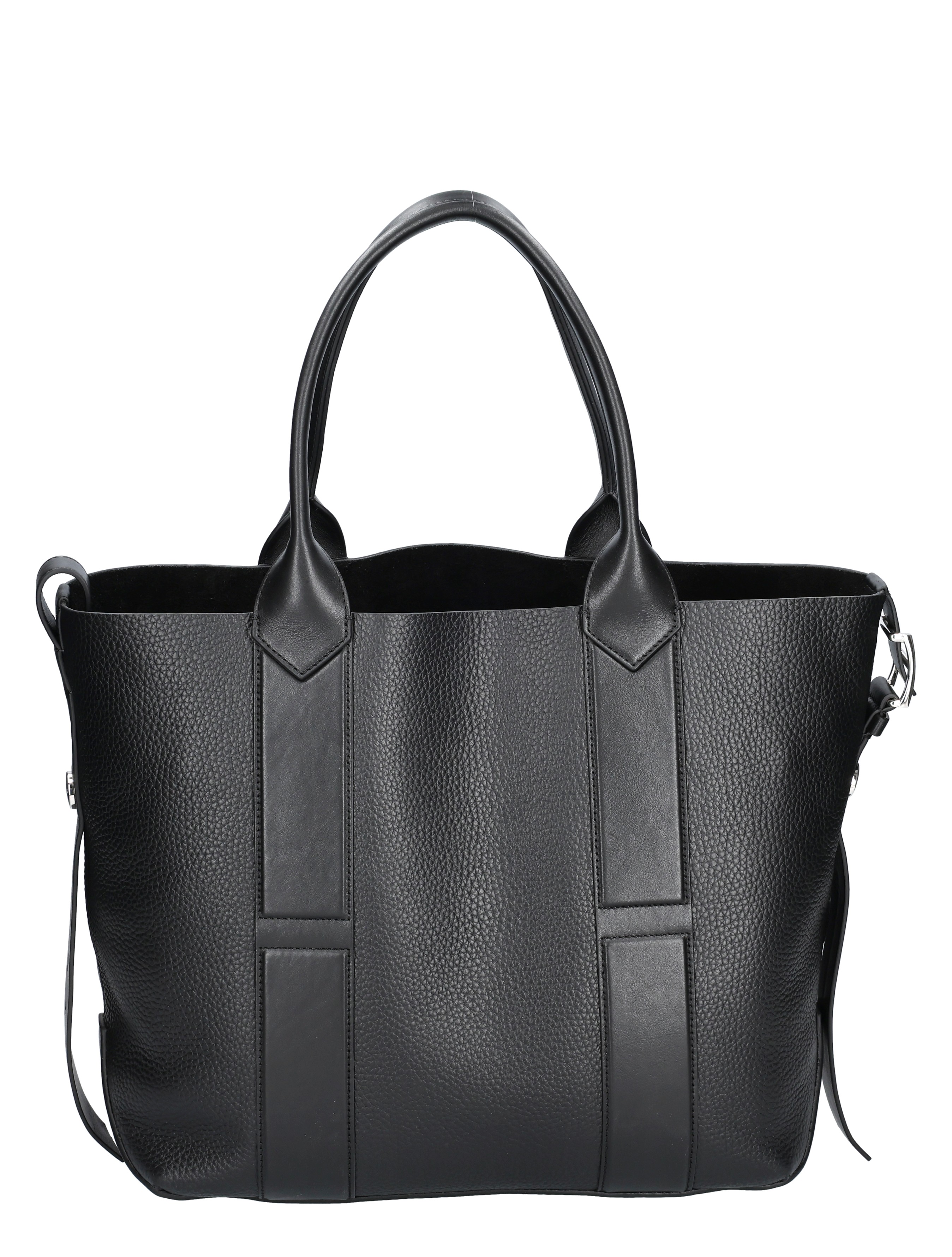 Hogan - Script Shopping Bag Media Black - Dames - Schoudertassen - 48116_11_6