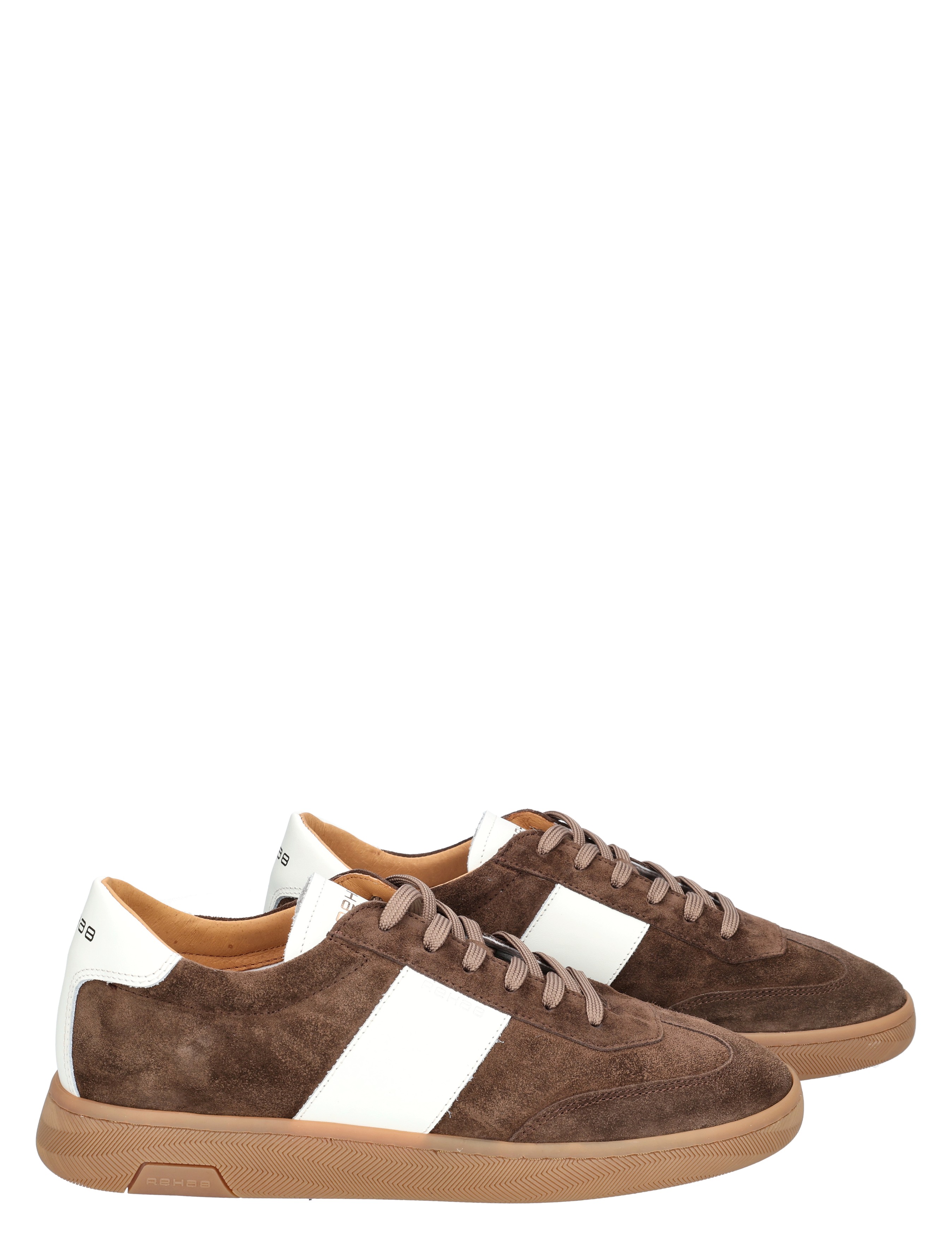 Rehab Footwear - Zack Suede Leathe 2512633103 4800 Dk Brown - Heren - Veterschoenen - Casual Veterschoenen - 50805_22_6