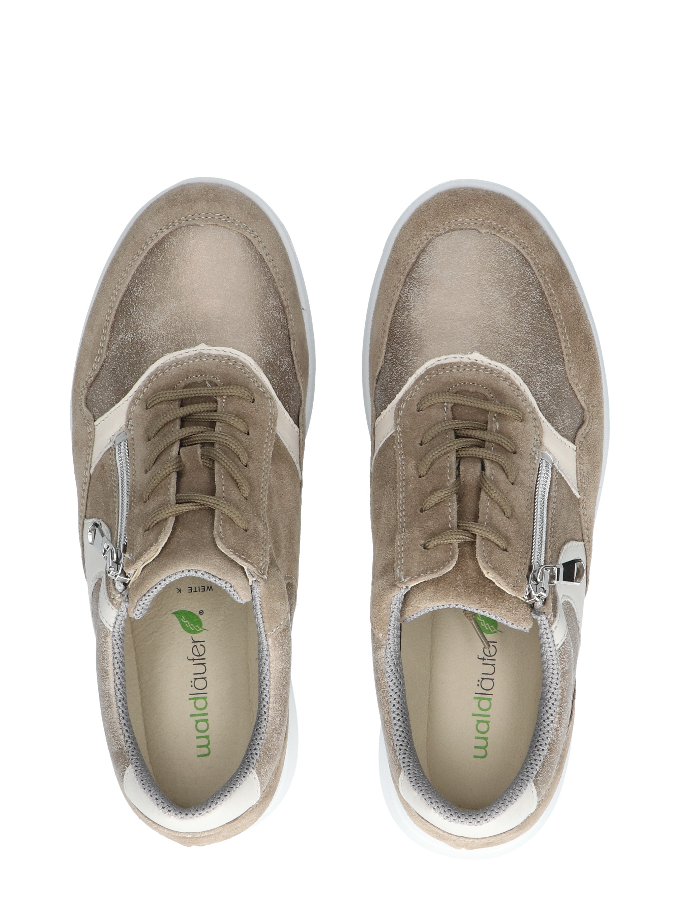 Waldlaufer - 668001 Storm Beige K-Wijdte - Dames - Veterschoenen - Casual Veterschoenen - 47499_77_7