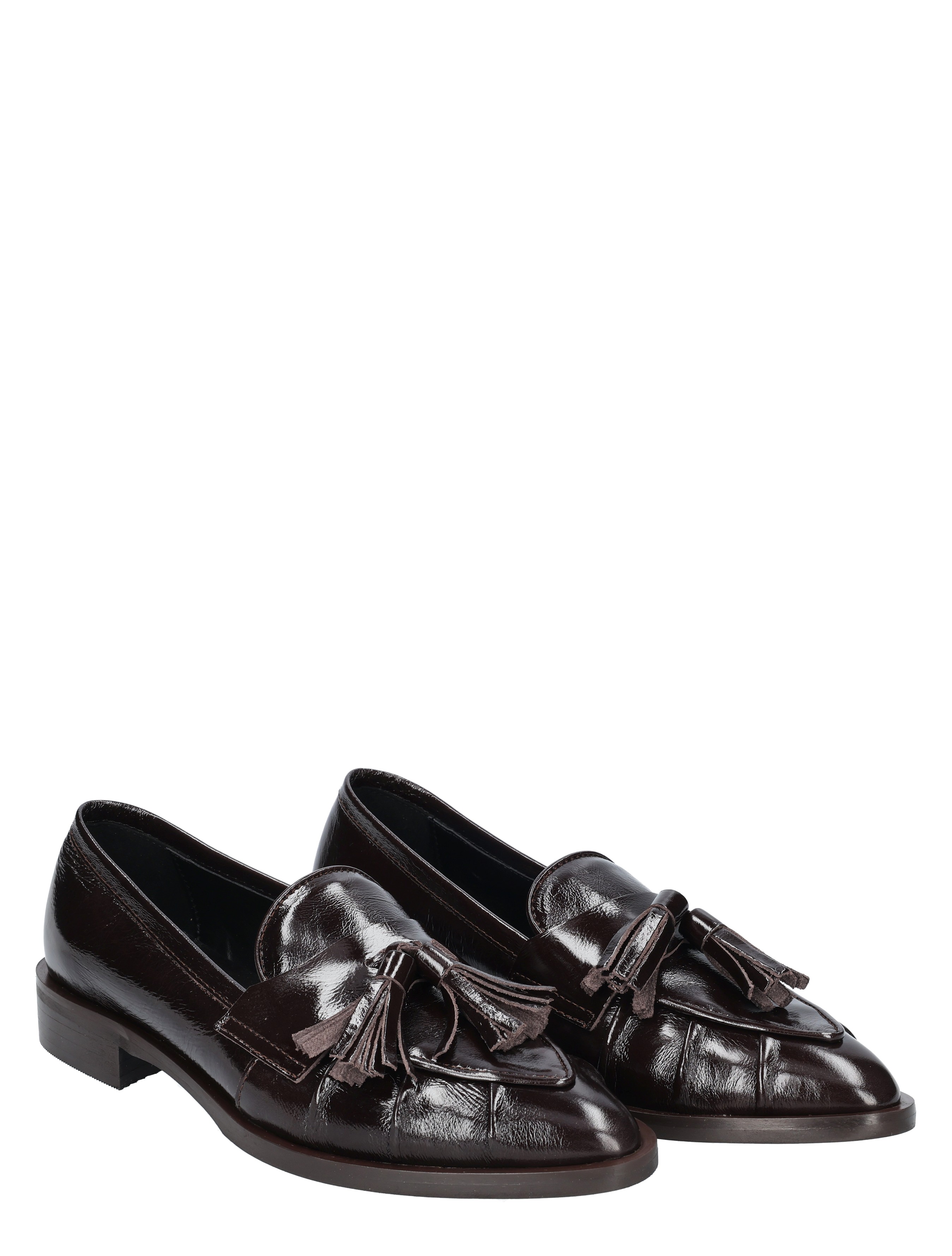 loafers, tassel loafers, donkergroen, leer, schoen
