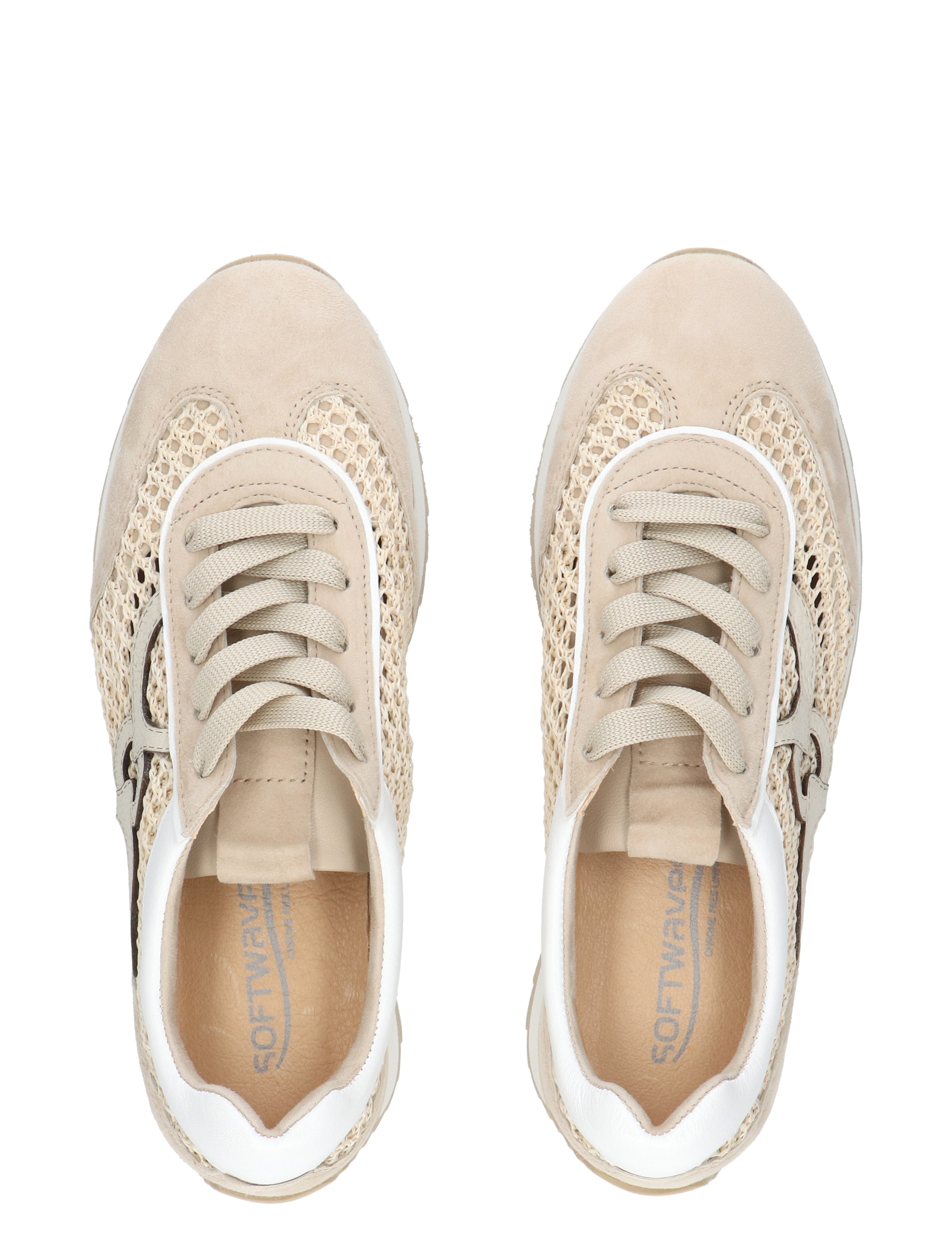 Softwaves - 9.32.29 008 Velour Coco - Dames - Veterschoenen - Casual Veterschoenen - 50737_77_7