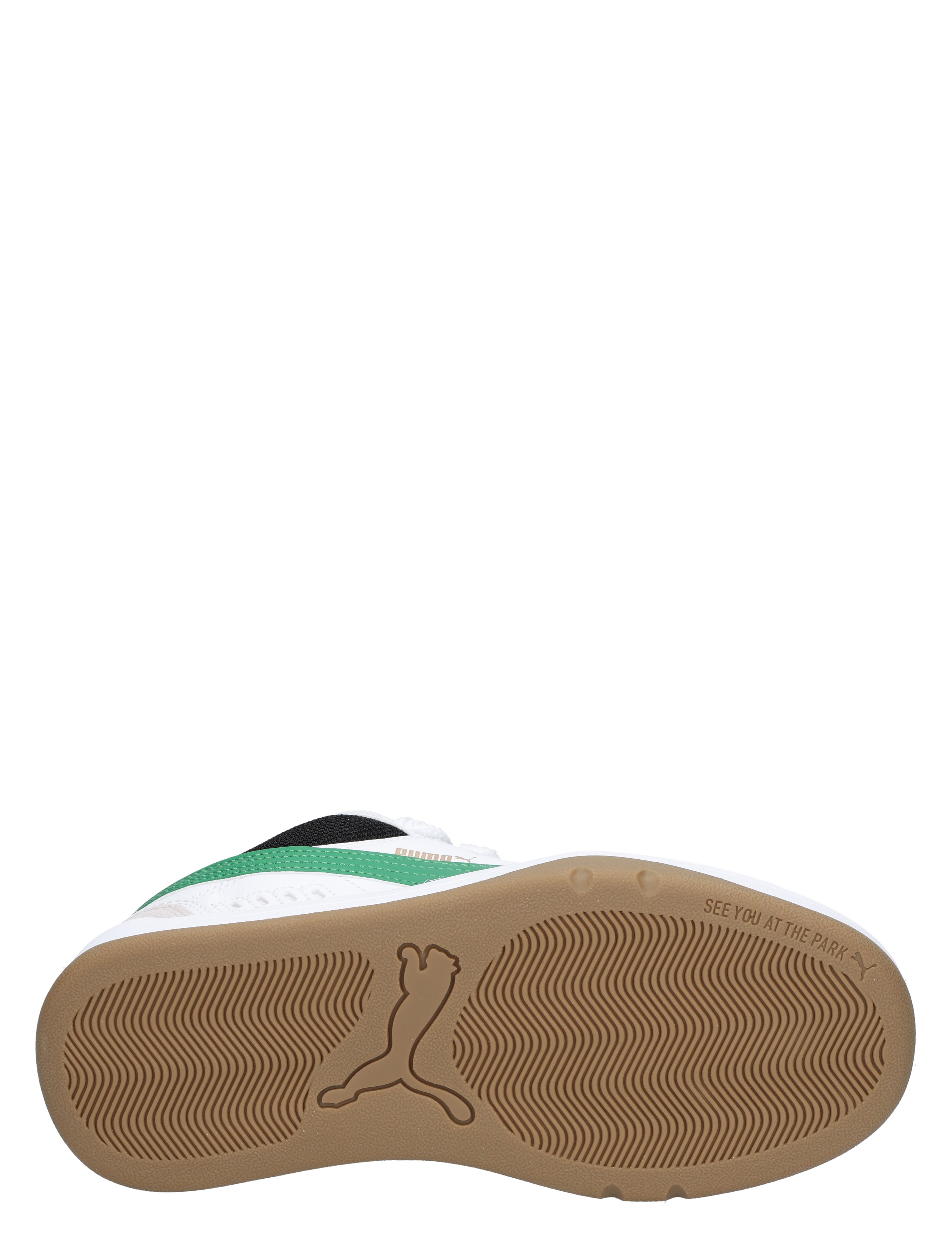 Puma - Park Lifestyle 06 White Green - Meisjes - Jongens - Sneakers - Lage Sneakers - Lage Sneakers - Sneakers - 48087_88_8