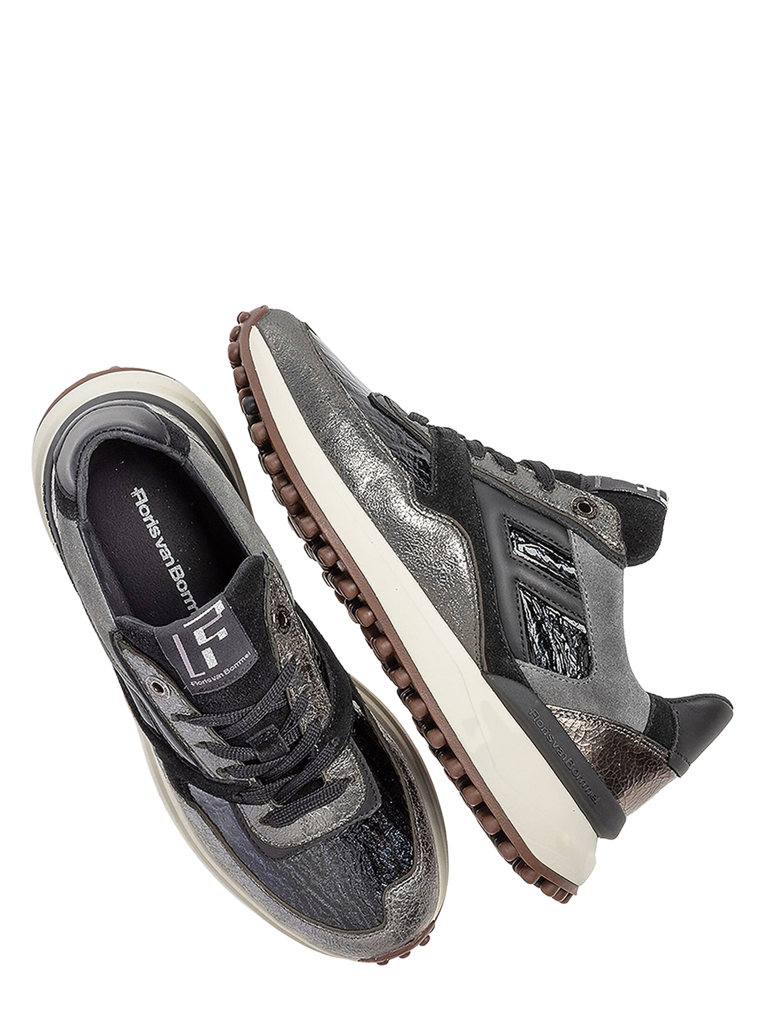 Floris van Bommel - Noppi SFW-10128 90-02 Silver G-Wijdte - Sneakers - Dames - Lage Sneakers - 50096_54_4