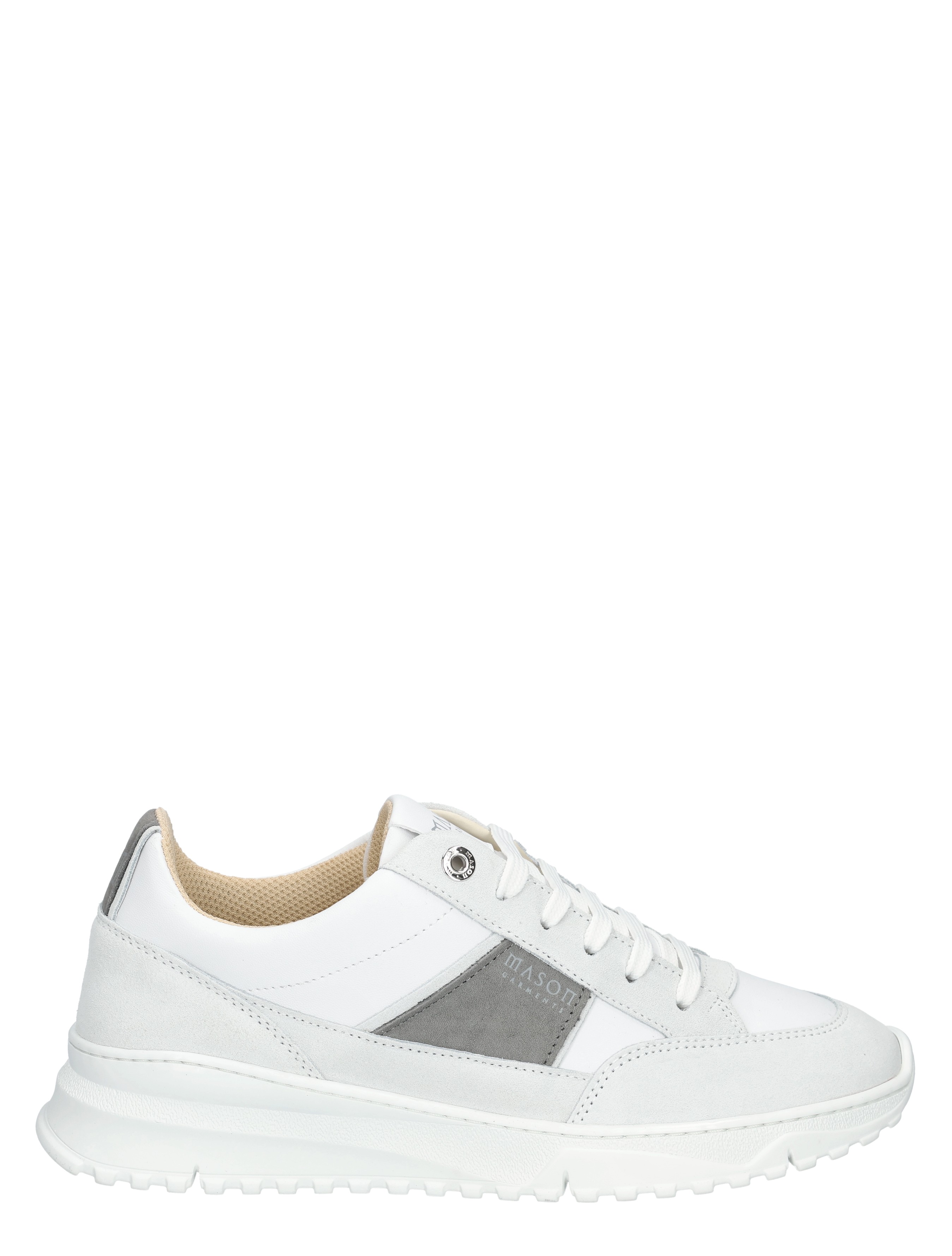 Mason Garments - Tia Runner Essenziale  MG61-7C White - Heren - Veterschoenen - Casual Veterschoenen - 49805_89_1