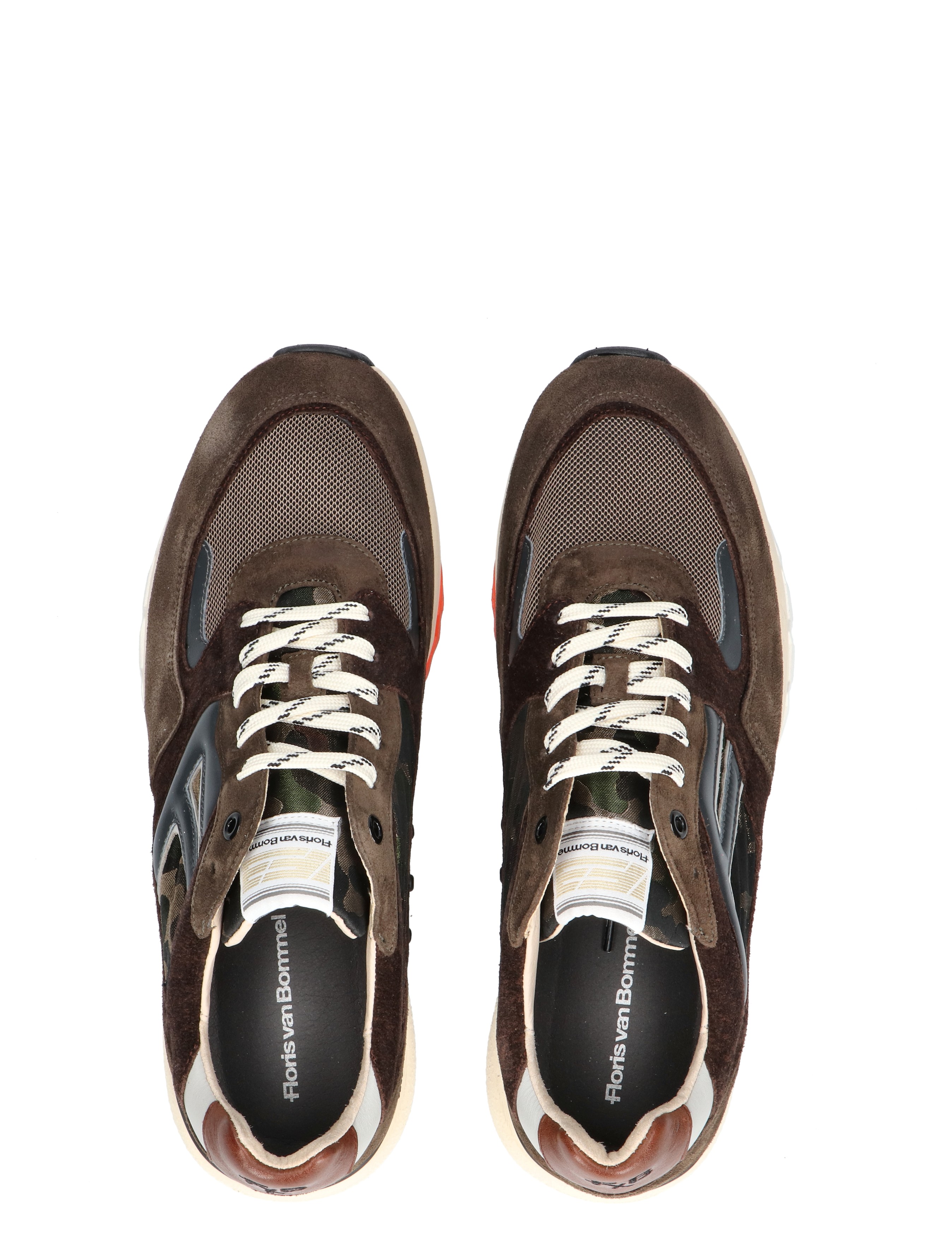 Floris van Bommel - De Treener SFM-10154 51-02 Dark Green G+ Wijdte - Heren - Lage Sneakers - Sneakers - 49312_66_7