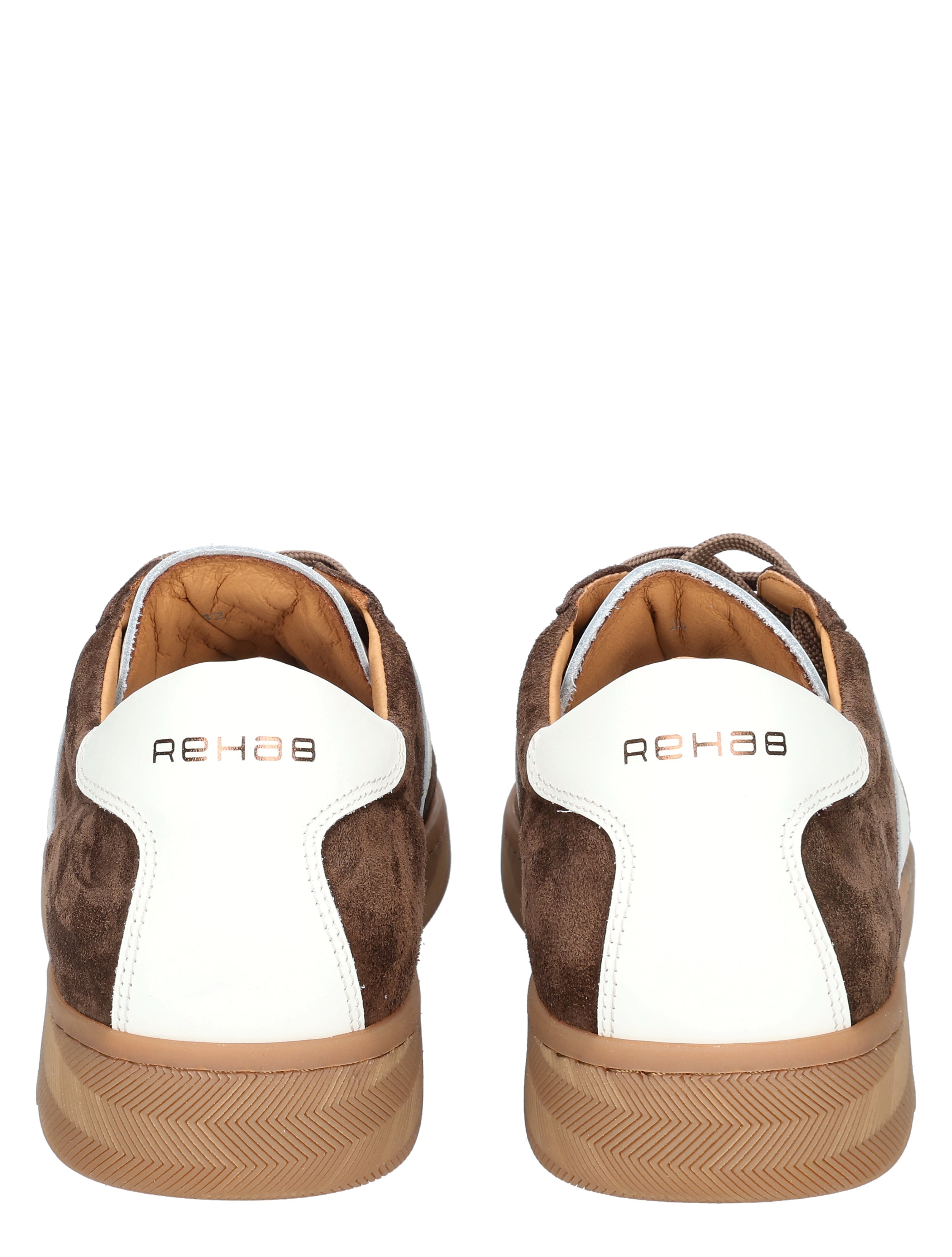Rehab Footwear - Zack Suede Leathe 2512633103 4800 Dk Brown - Heren - Veterschoenen - Casual Veterschoenen - 50805_22_7