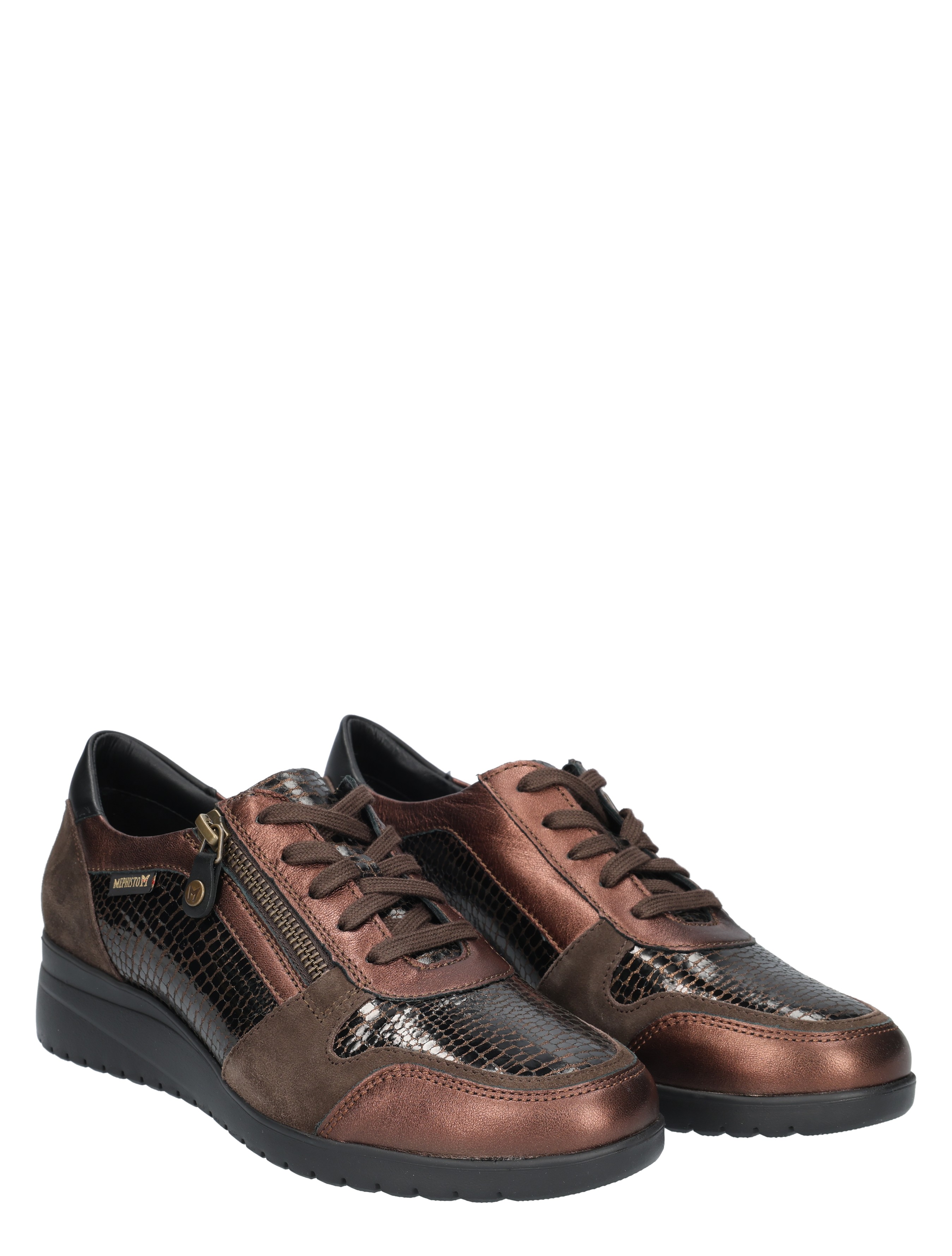 Mephisto - Iasmina Charm Brown G-Wijdte - Dames - Veterschoenen - Casual Veterschoenen - 49124_22_5