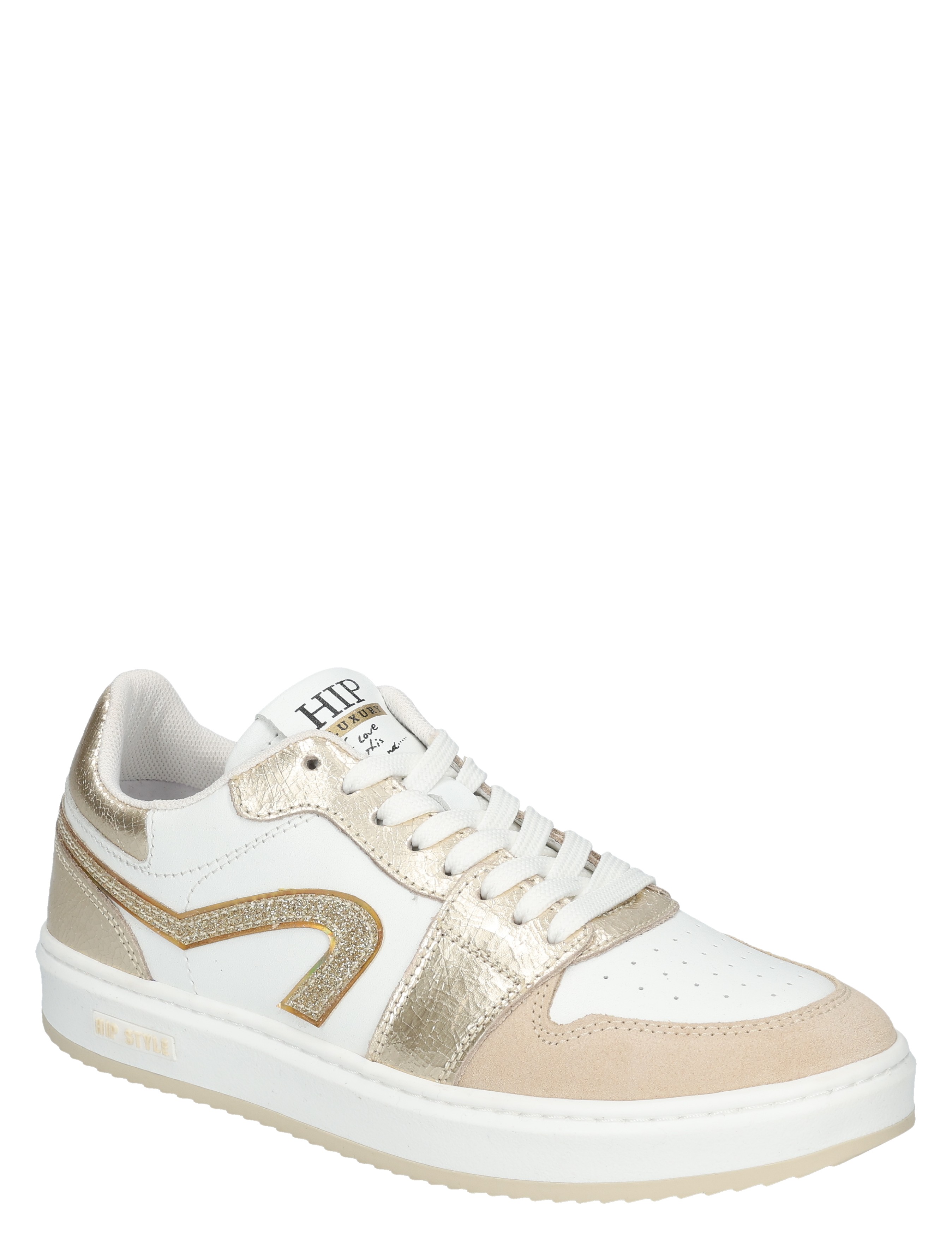 Hip - H1015 Platina Combi - Meisjes - Veterschoenen - 50589_85_3