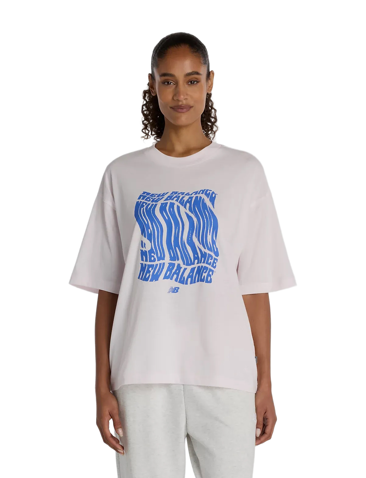 New Balance - Wavey Relaxed T-Shirt Women Pink Salt - Dames - Tops - 49629_48_1