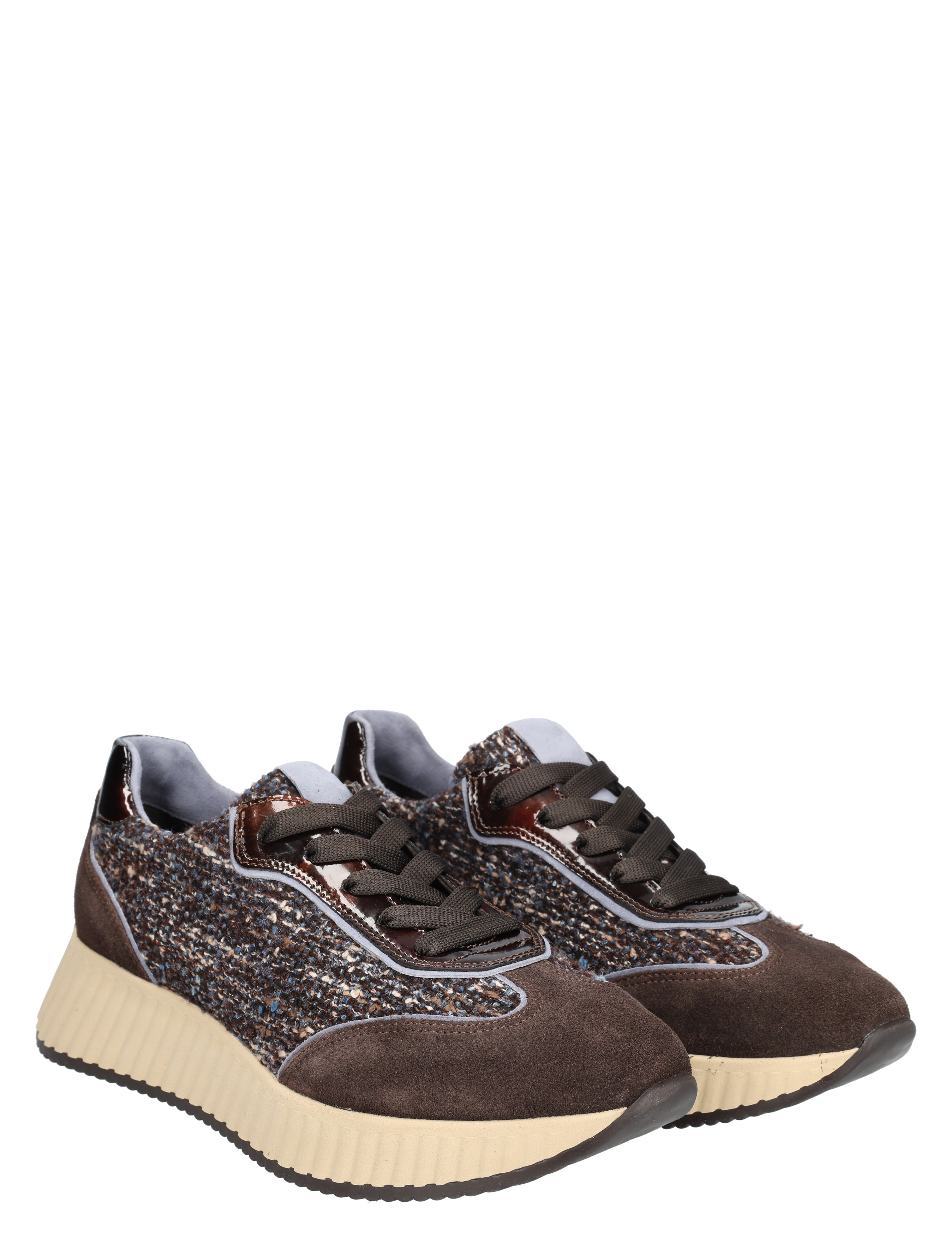 Softwaves - 8.95.21 009 Fondente Brown - Dames - Veterschoenen - Casual Veterschoenen - 48881_22_5