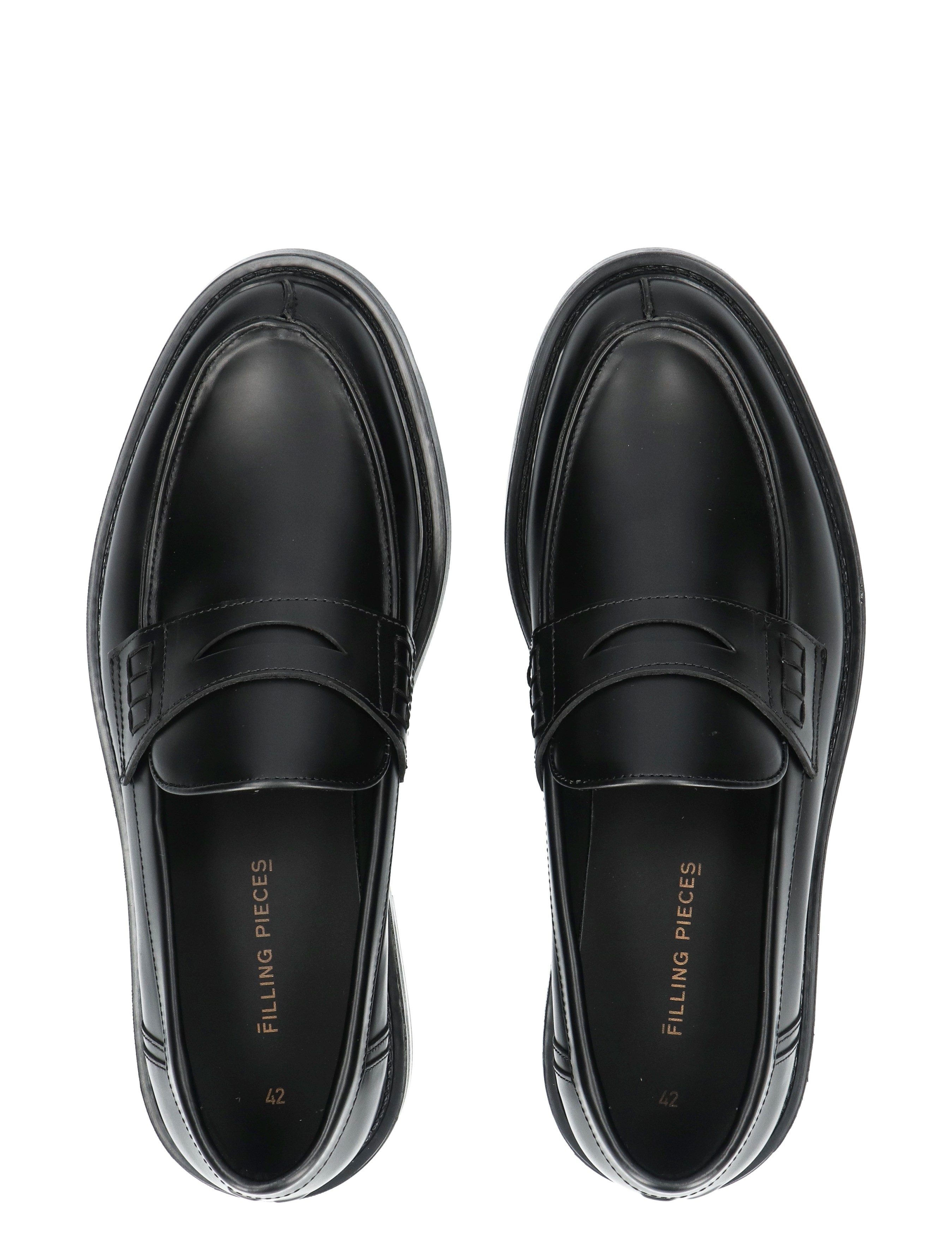 loafers, zwart, penny-loafers, leer, slip-ons