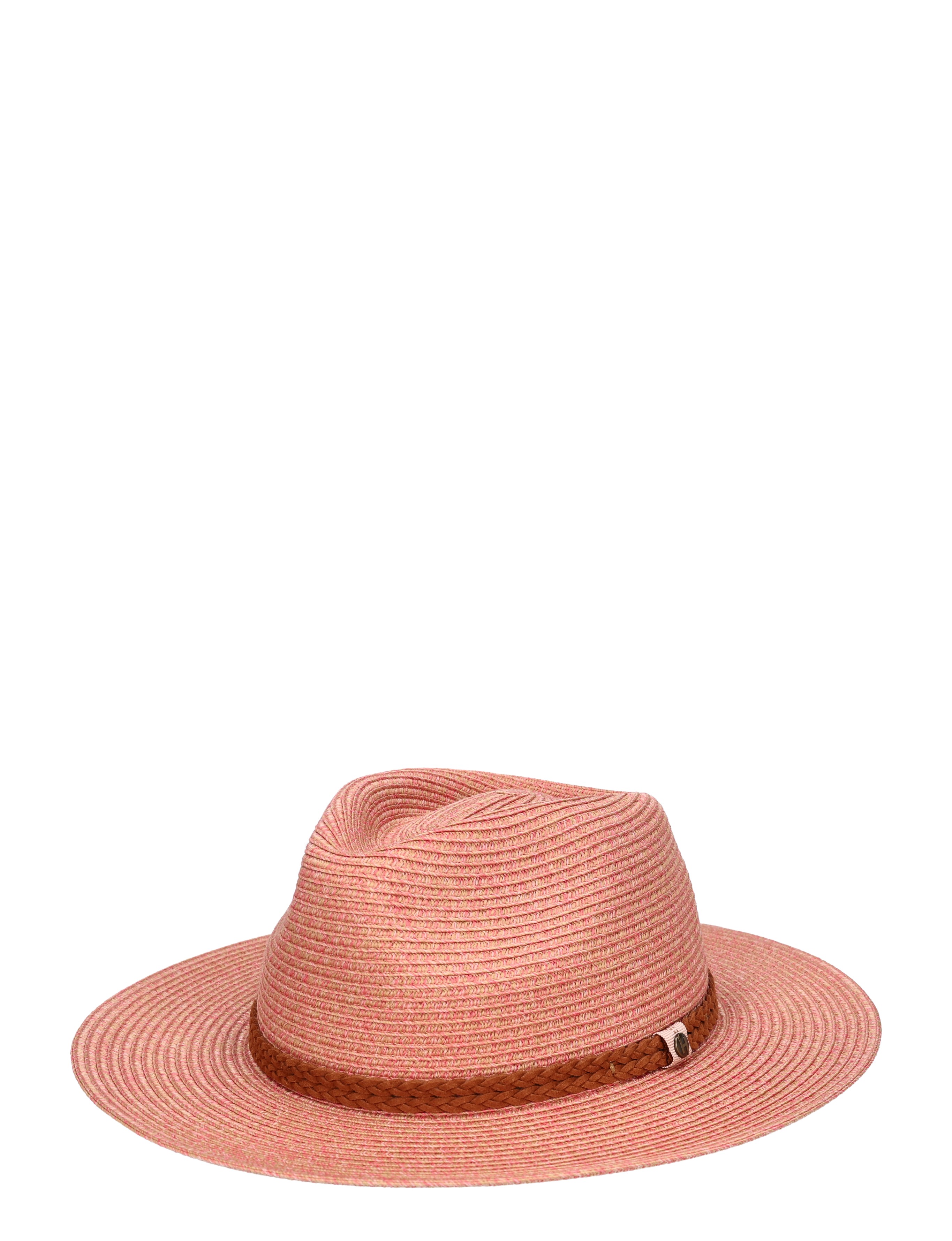 hoed, strohoed, roze, riemriem, panamahoed