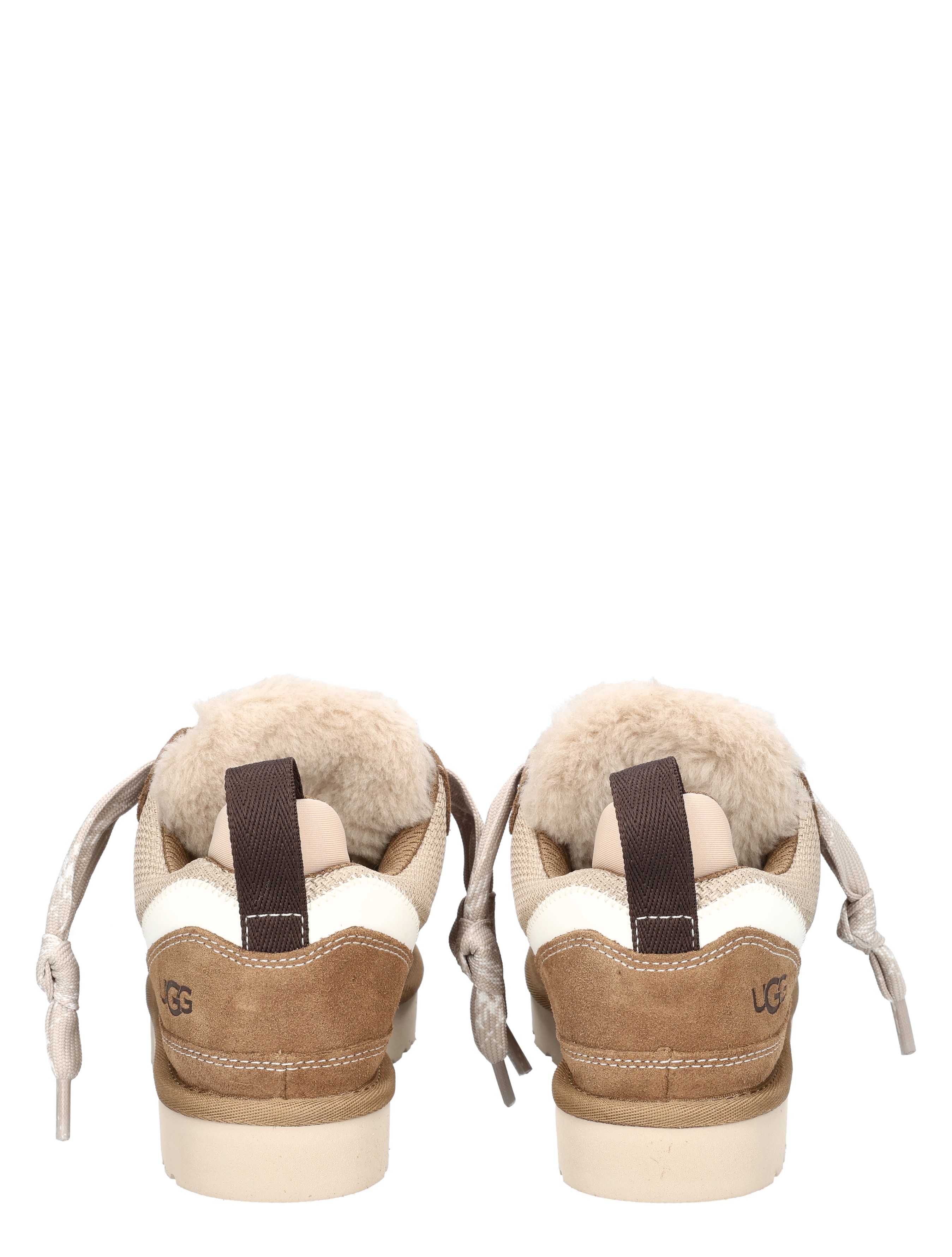 hoge/sneaker, winter boot, beige, suede, shearling lining